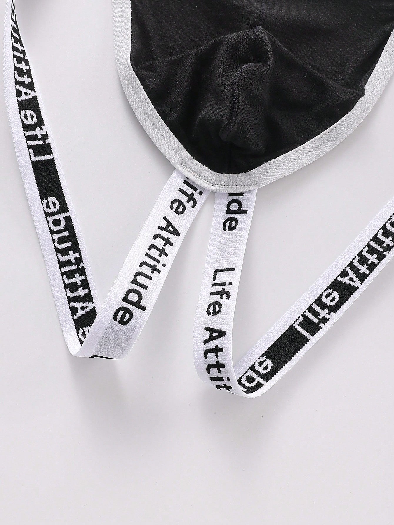 Men’s Casual Shorts With Letter Print And Cutout Design