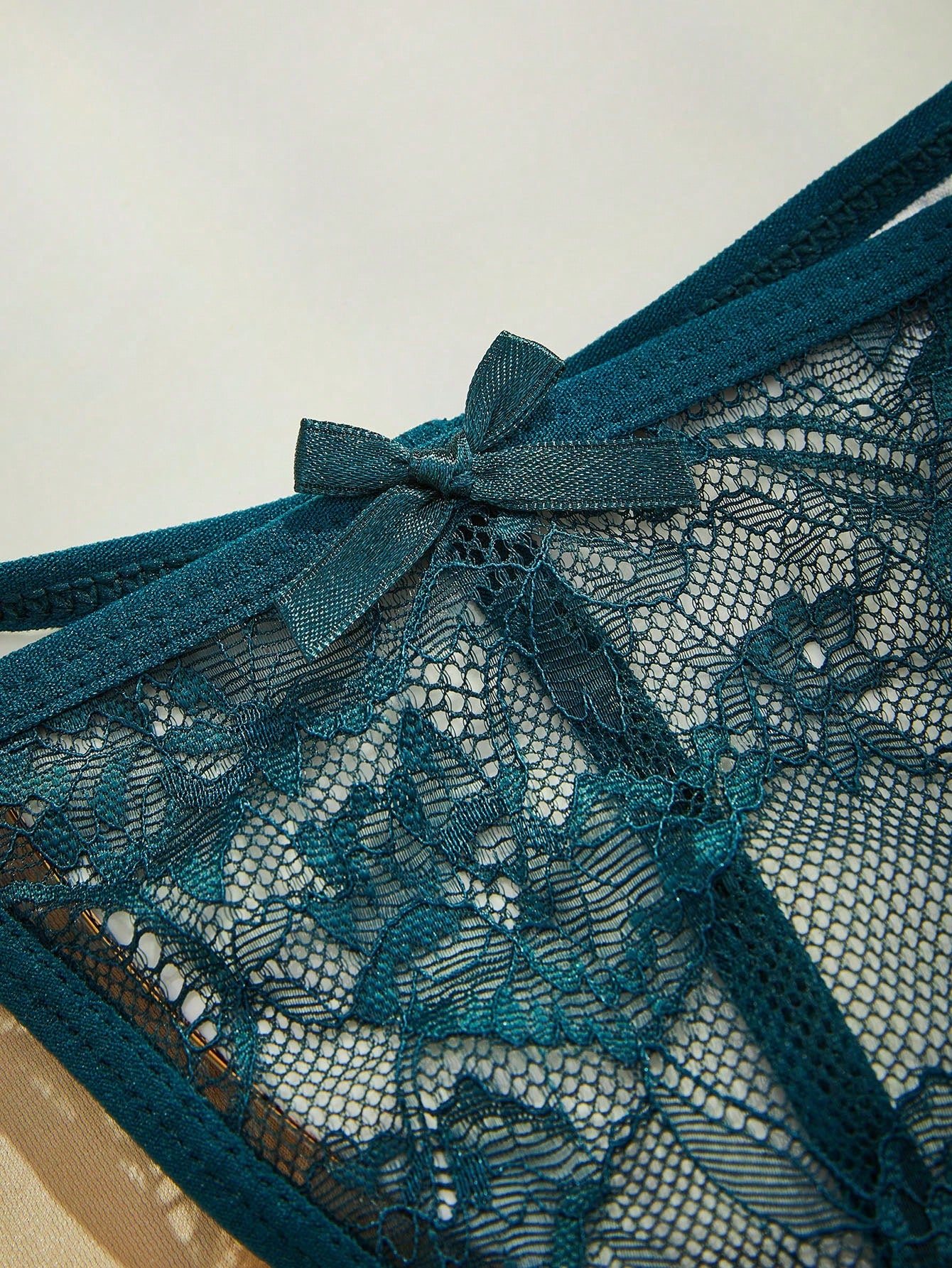 Set 5pcs Women’s Solid Color Bow Detail Apparel