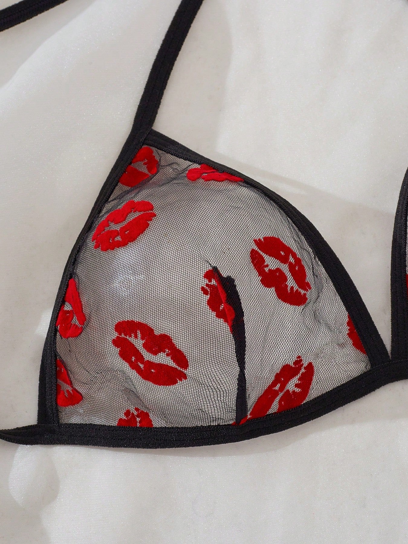 Women’s Lip Print Pattern Outfit Set