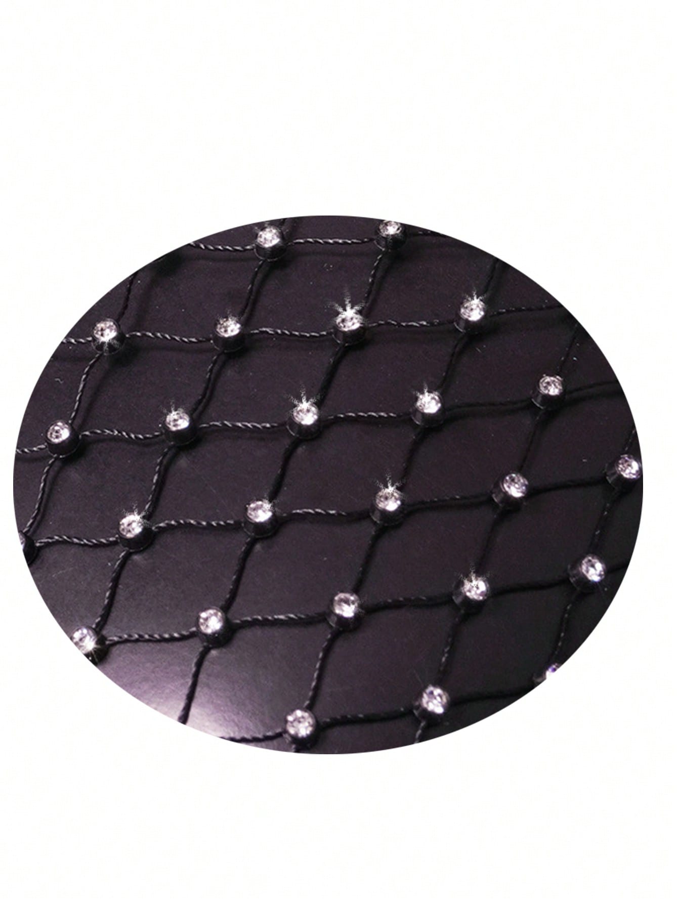 Men’s Casual Crop Top With Rhinestone Accent Fabric Design