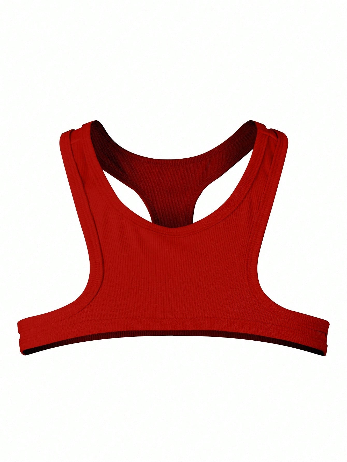 Men's Solid Color Cutout Round Neck Slim Fit Tank Top