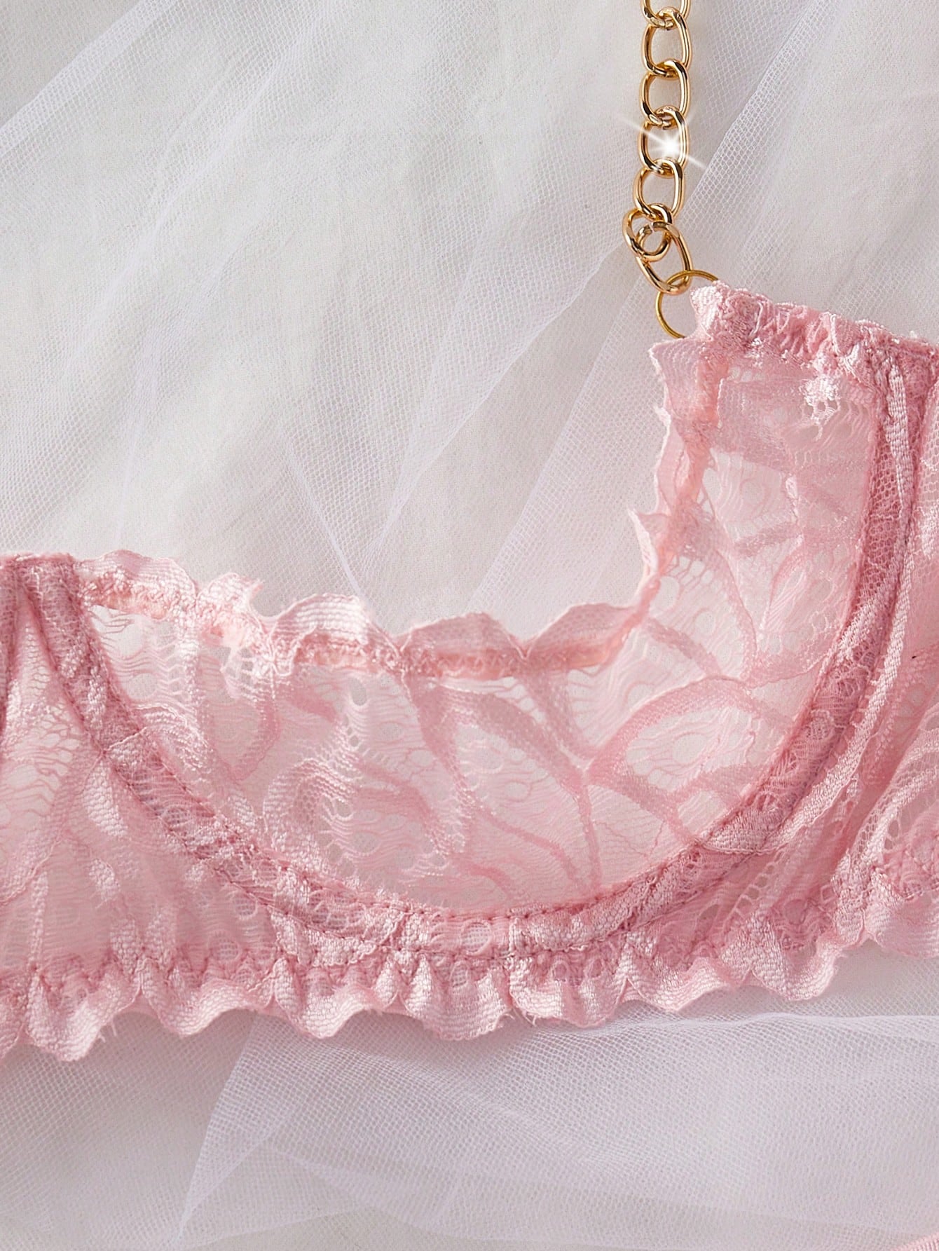 Women’s Chain Accent Top And Bottom Set