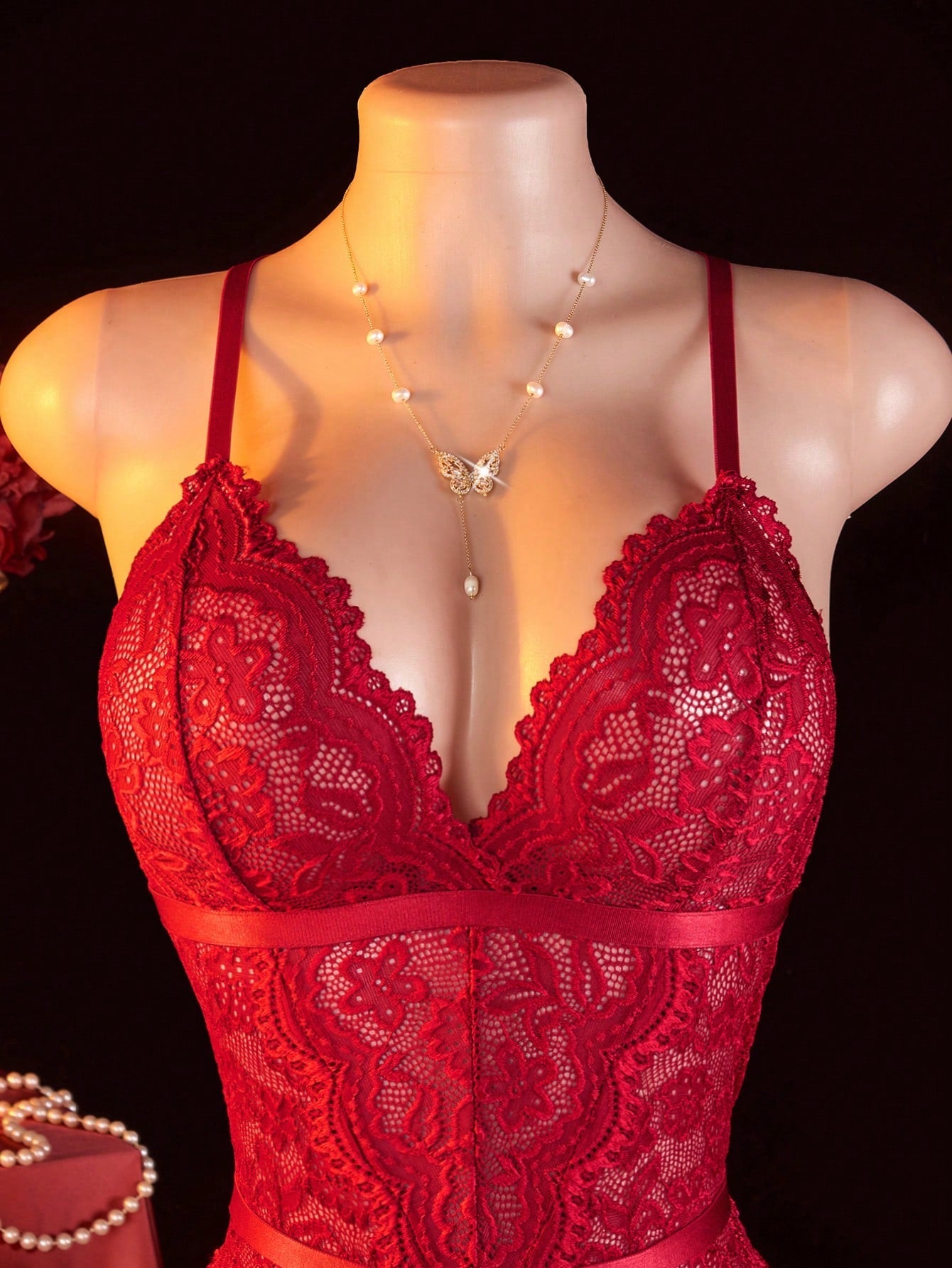 New Sexy Lingerie Set For Women, Triangle Cup Adjustable Criss-Cross Strap Single-Row Snap Backless Bodysuit, Semi-Sheer Lace Crotchless Bodystocking With Adjustable Waist Belt And Leg Garters