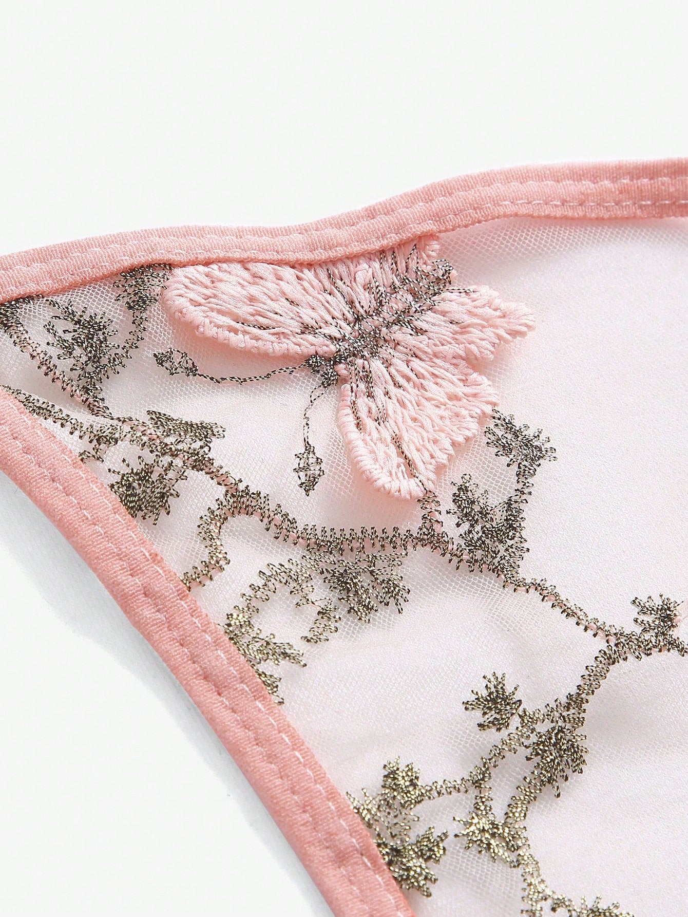 Women’s Butterfly Embroidered Outfit Set