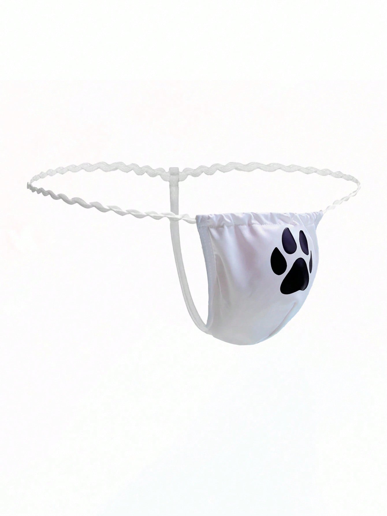 Men’s Lightweight Shorts In White With Cartoon Print