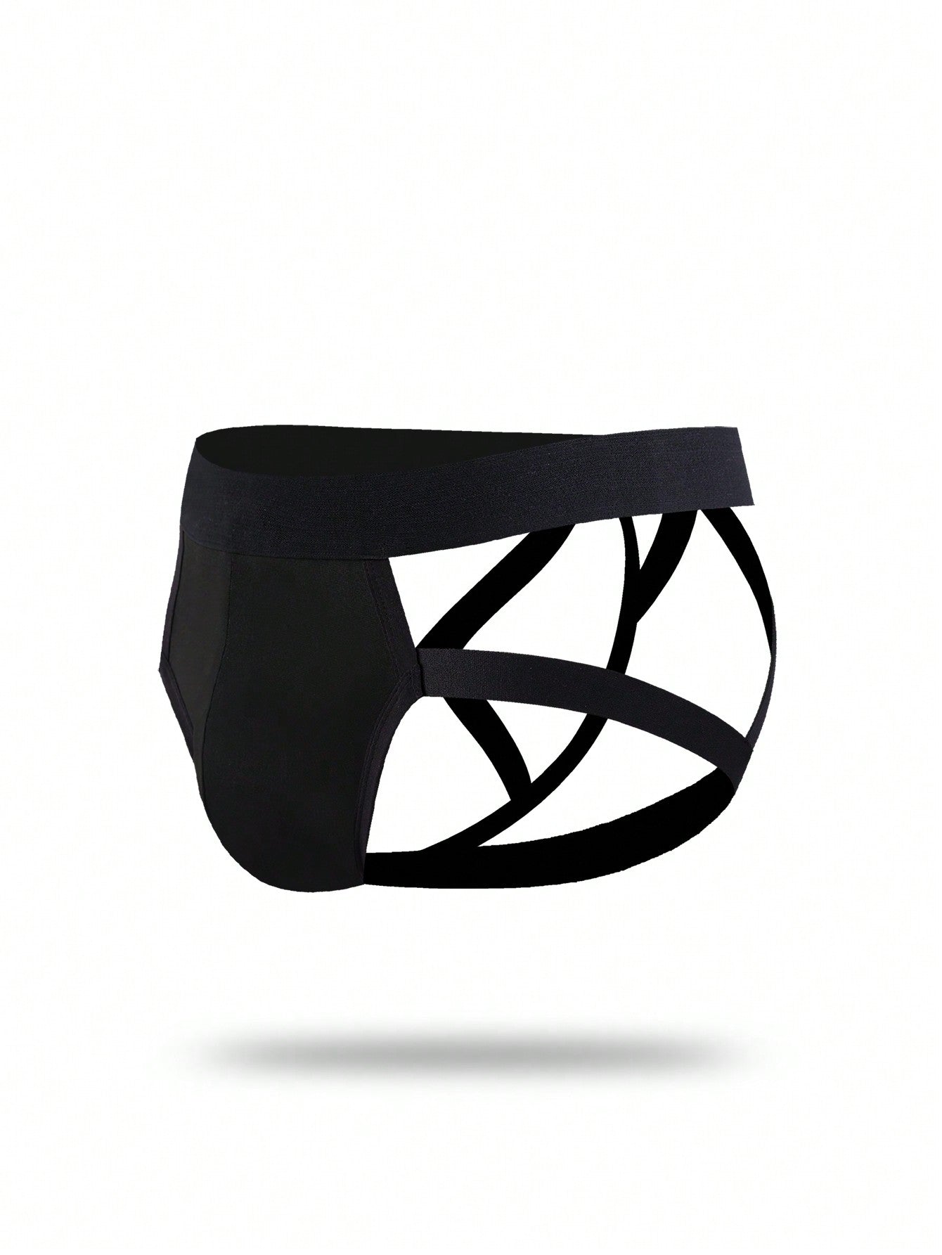Men’s Casual Shorts In Solid Color With Vent Cut Design