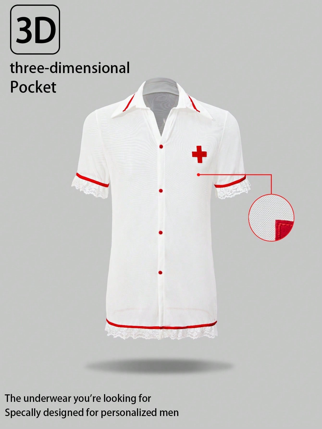 Men’s Roleplay Costume Set Minimal Design For Men