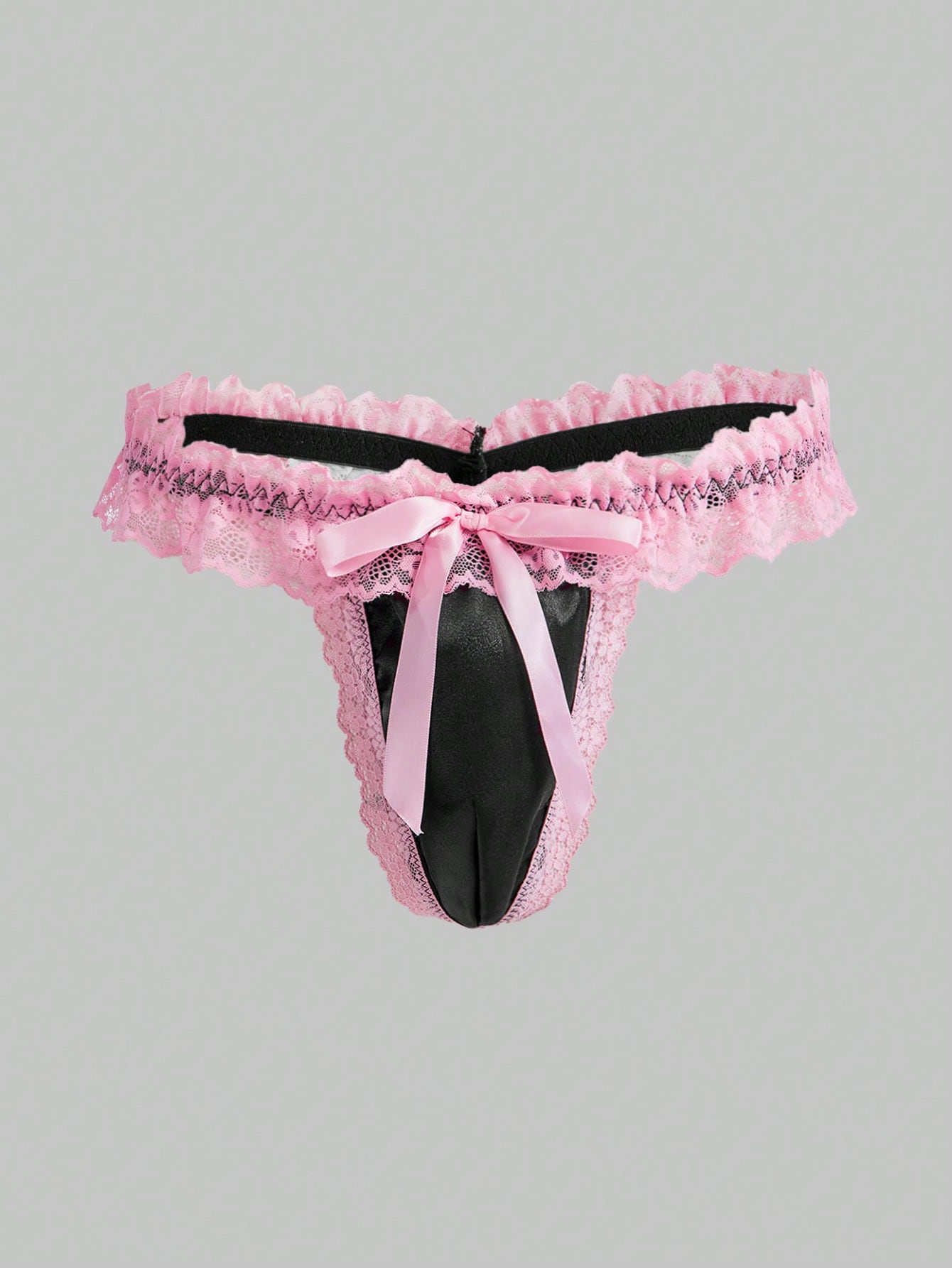 Men’s Casual Outfit With Pink Bow Detail Simple Design