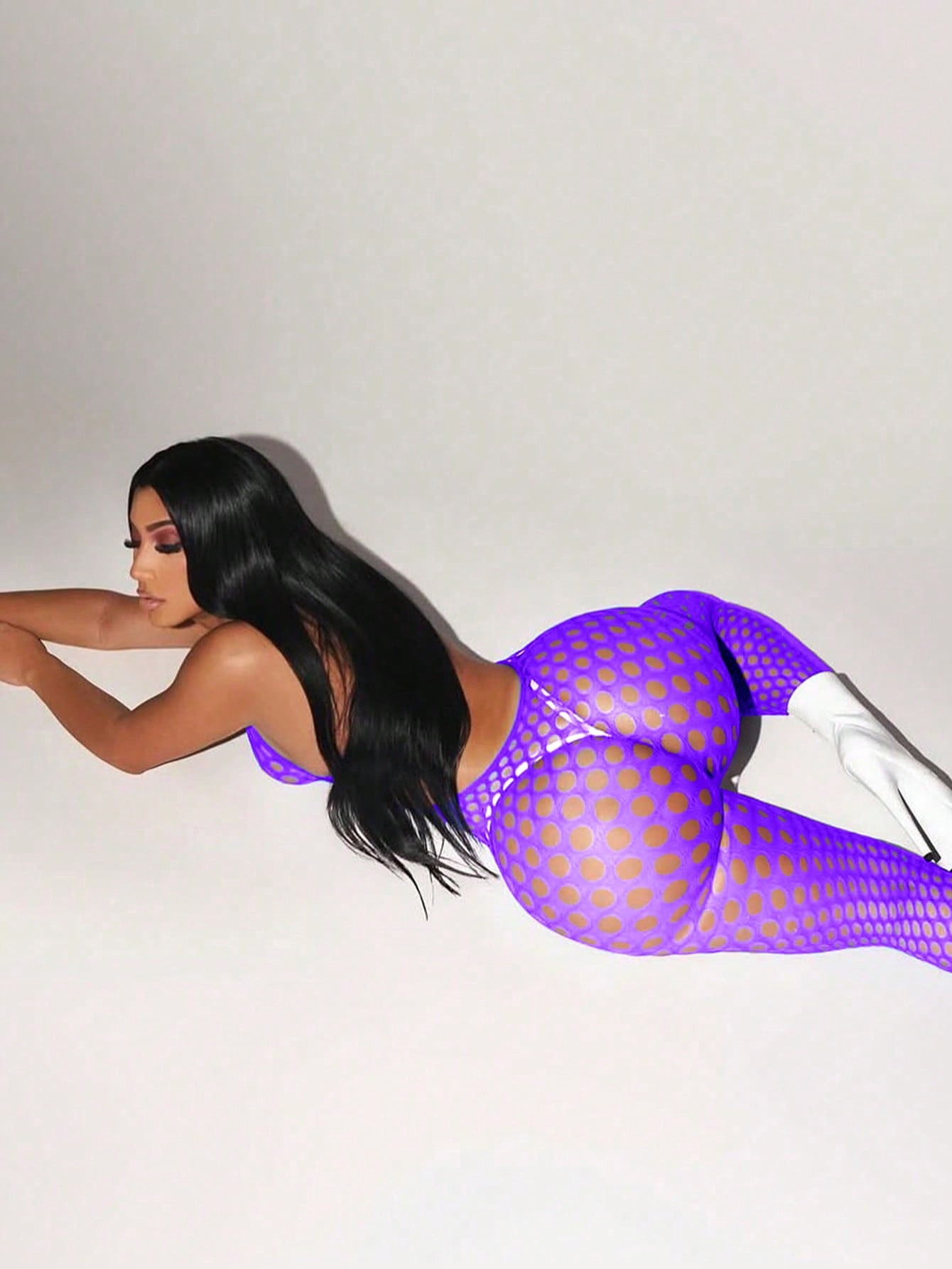 Sexy Lingerie Women Lingeries Long Sleeve Fishnet Body Stocking Leopard Sexy Outfit Body Suits Cut Out Jumpsuit Bikini Cover-Up