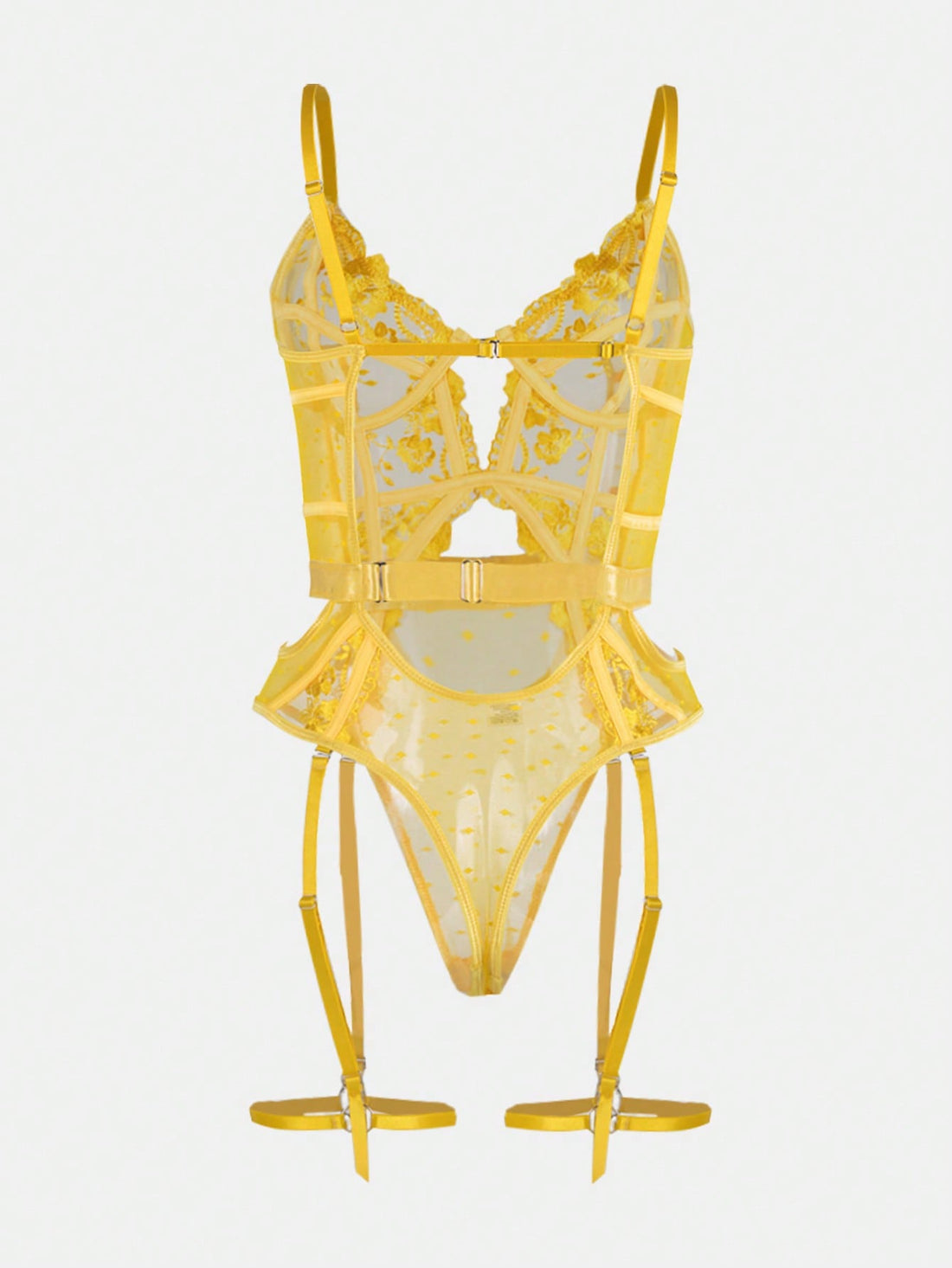 Women Embroidered Fabric One-Piece Teddy Bodysuit With Soft Texture And Simple Structure, Lightweight Material Construction, Flexible Fit, Suitable For General Wear And Styling Use