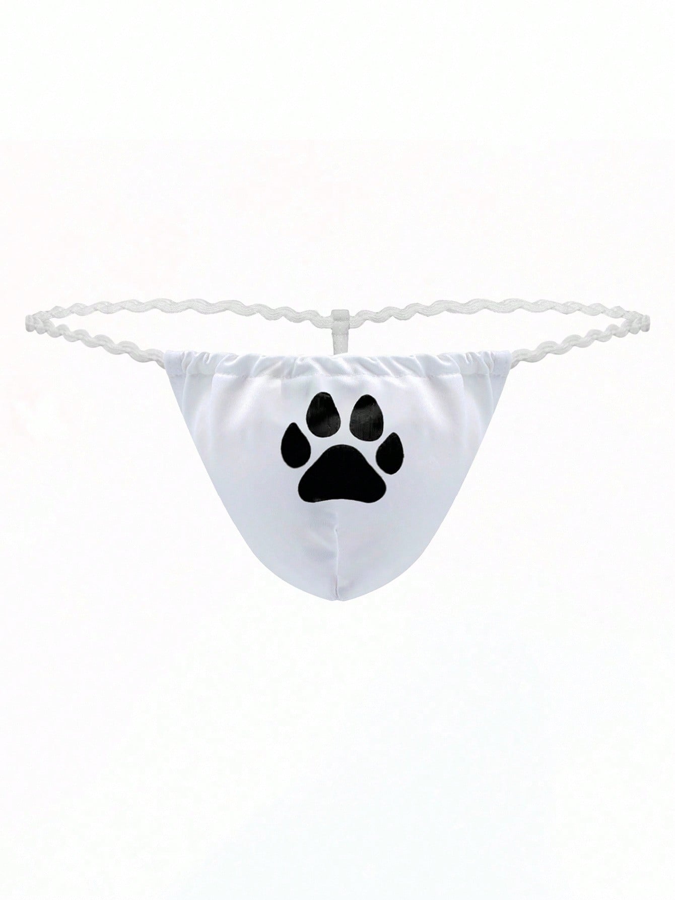 Men’s Lightweight Shorts In White With Cartoon Print