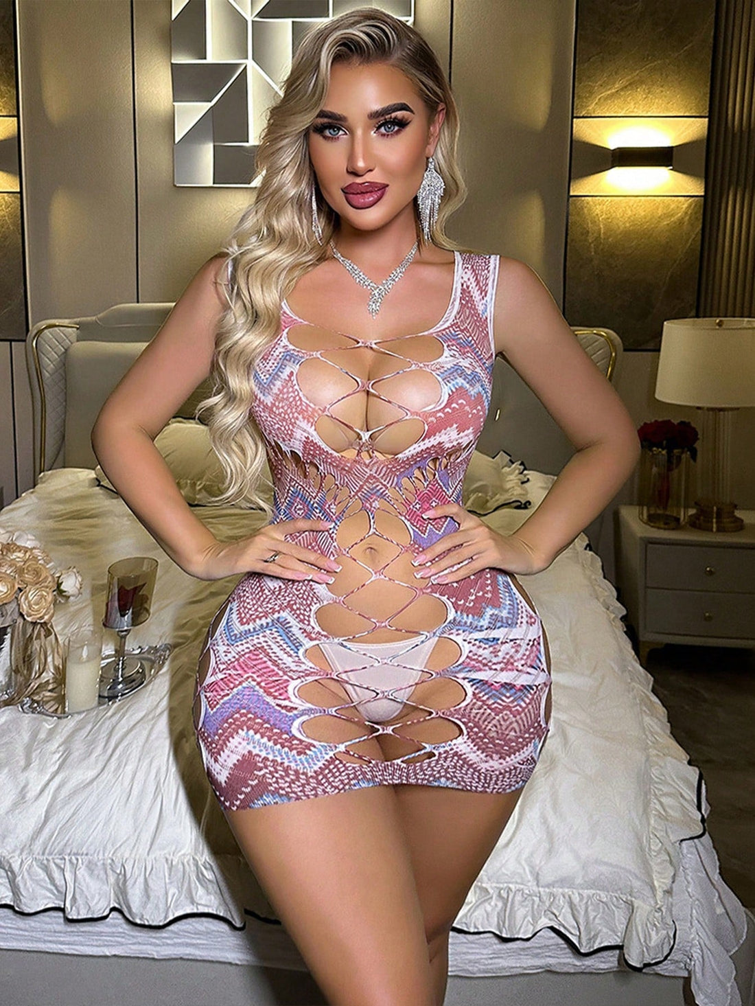 Tear-Away Mesh Lingerie Clothing