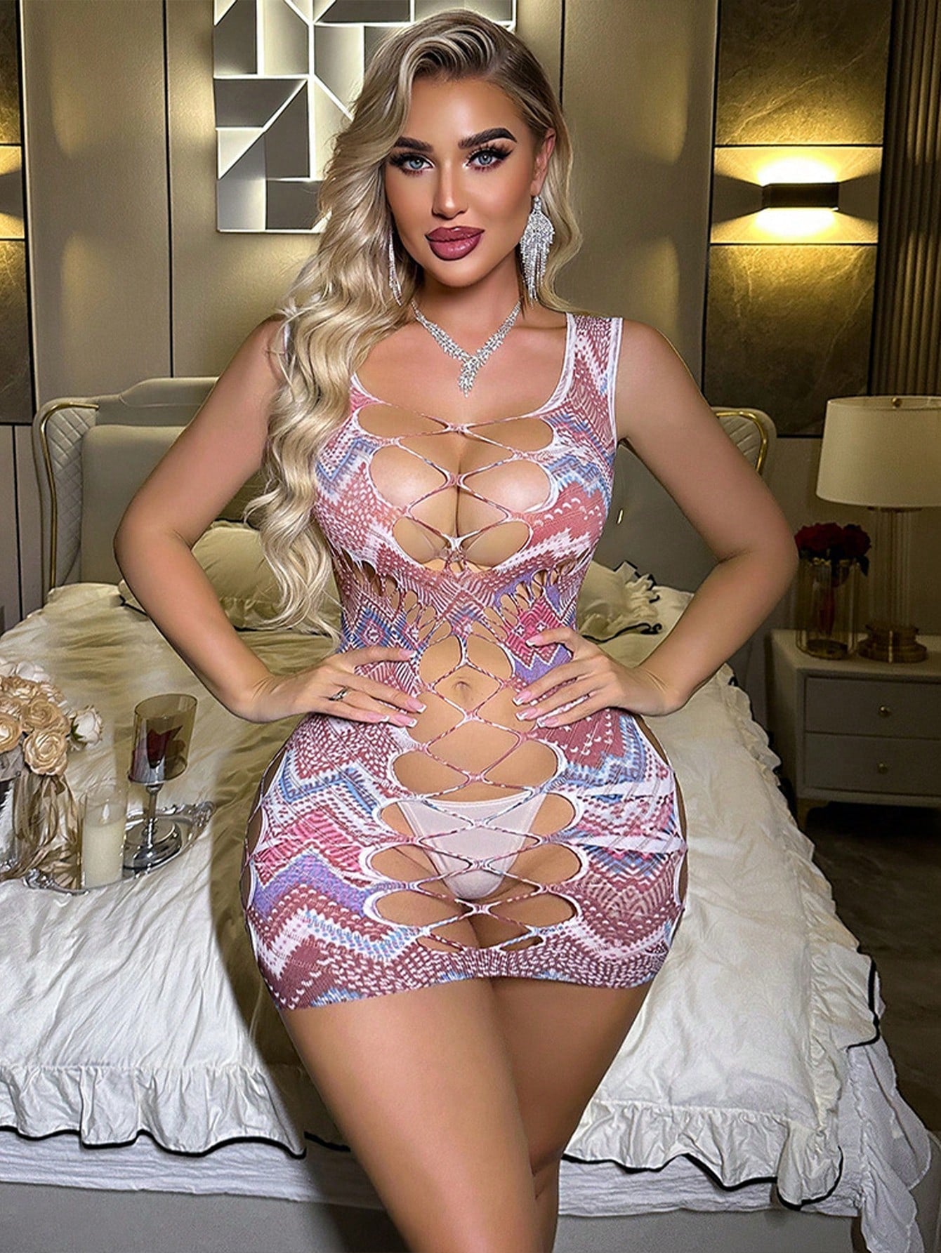 Tear-Away Mesh Lingerie Clothing