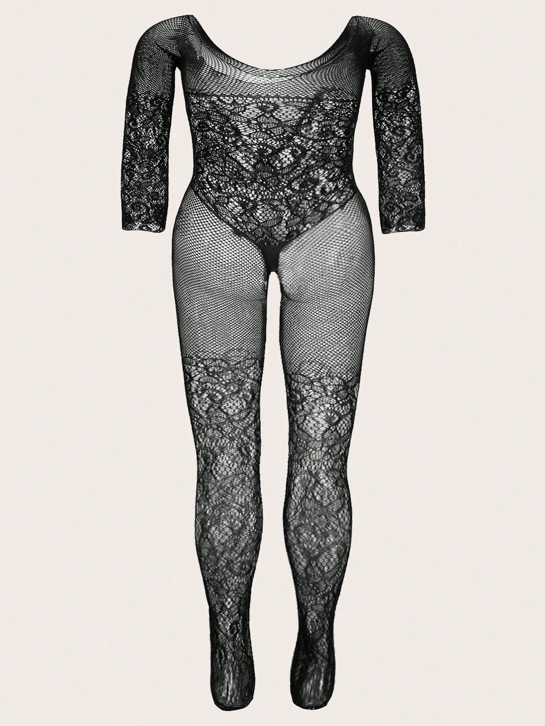 Plus Size Sexy Mesh Bodysuit Lingerie