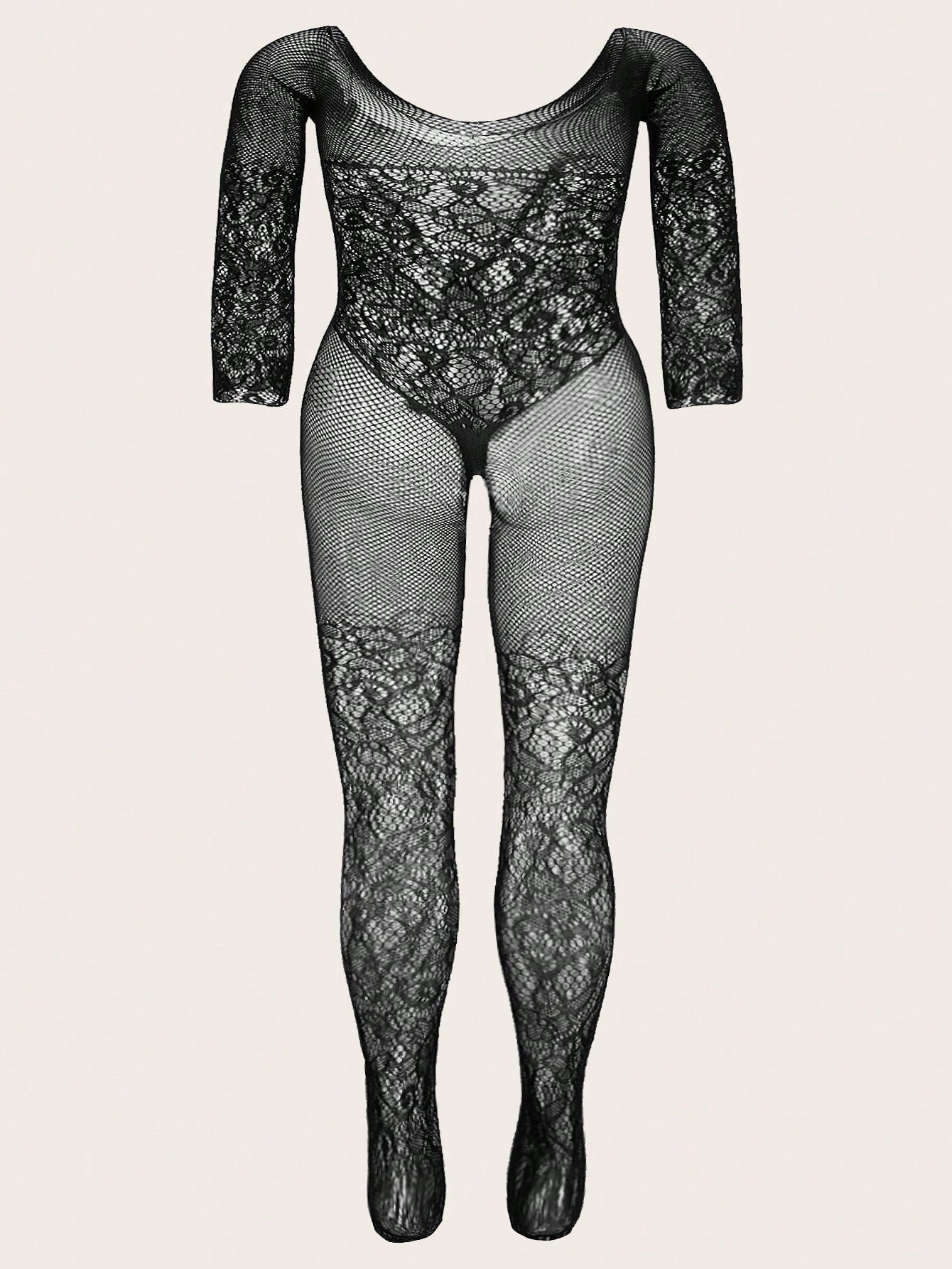 Plus Size Sexy Mesh Bodysuit Lingerie