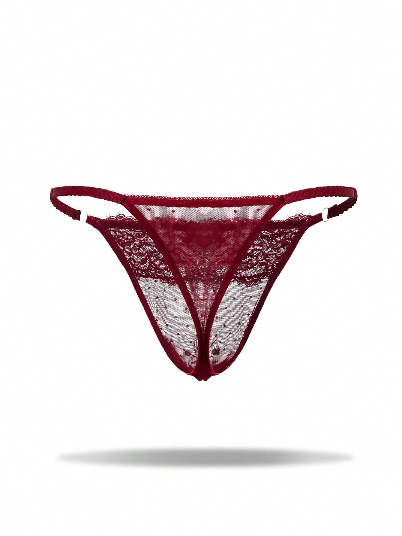 Men’s Lightweight Shorts In Wine Red With Fabric Detail