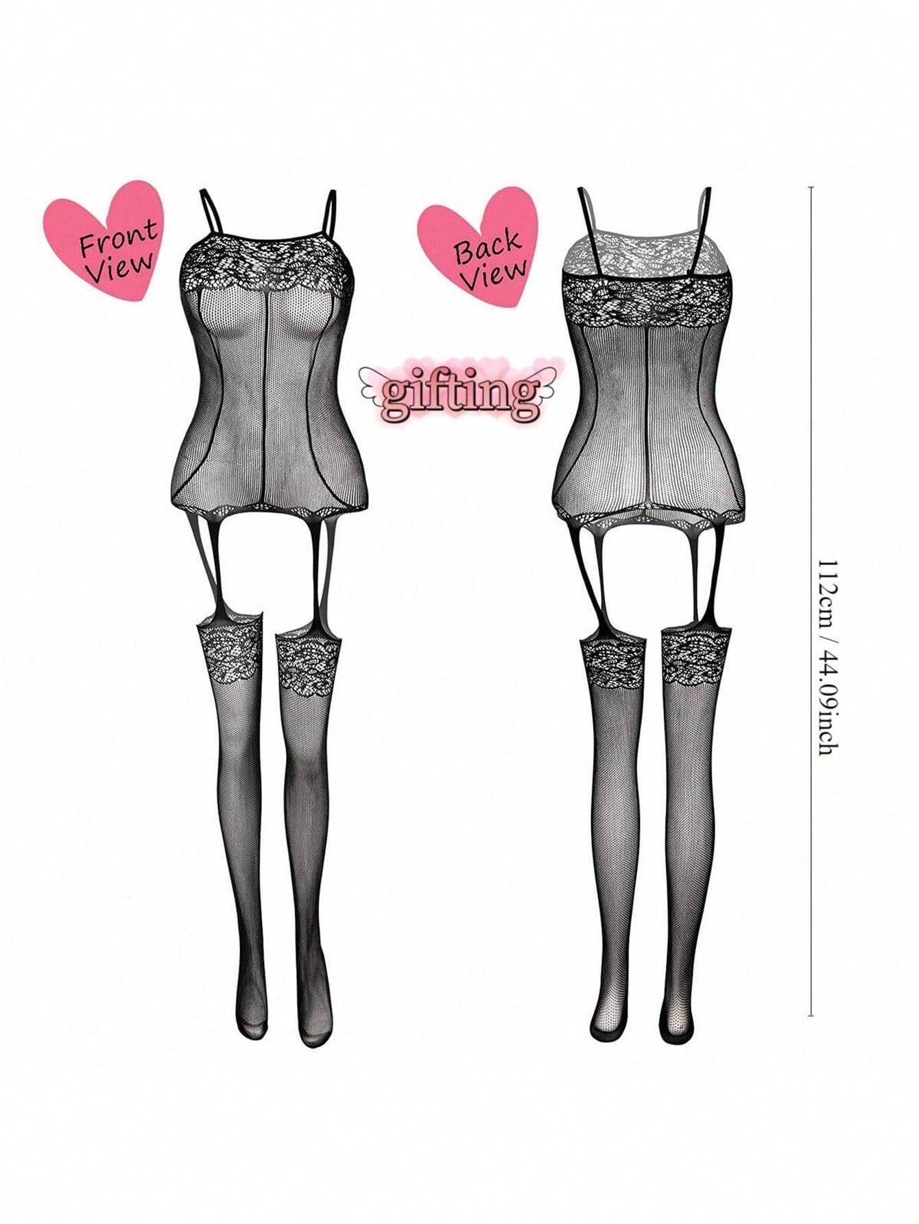 4pcs Women’s Floral Pattern Stockings Set For Special Occasions