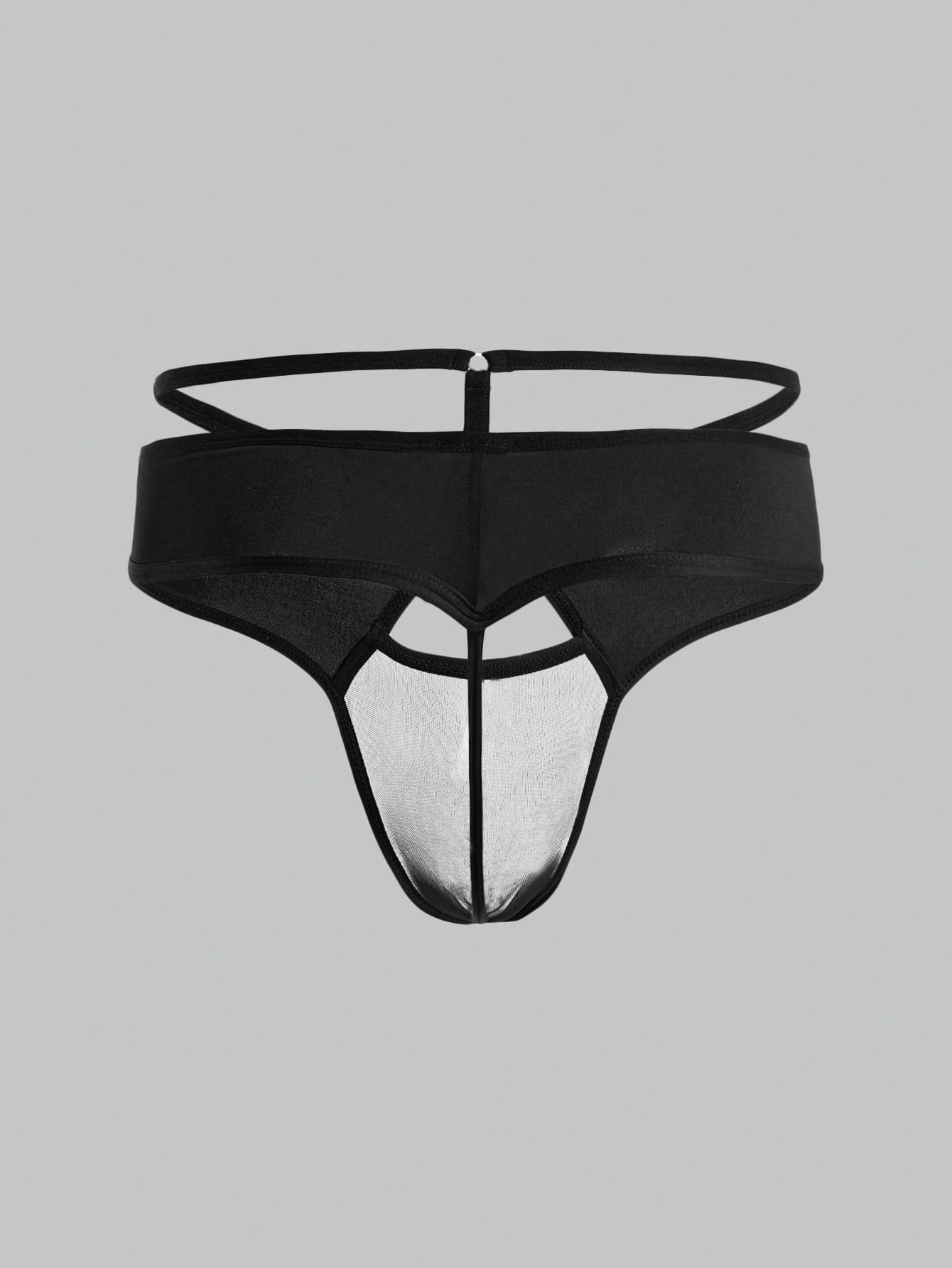 Men’s Lightweight Mesh Shorts With Patchwork Cutout Detail