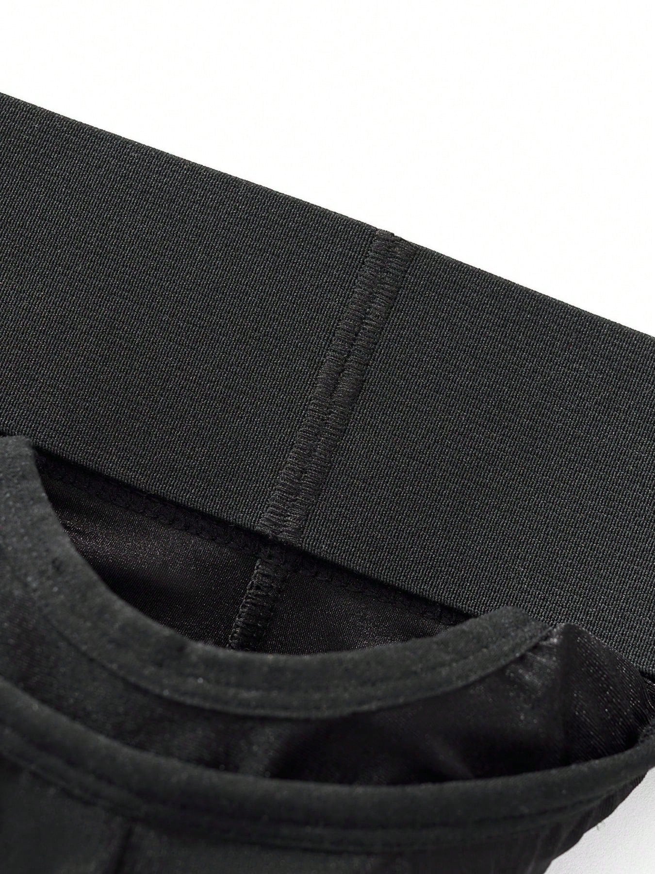Men's Casual Shorts With Wide Waistband And Breathable Stretch Fabric