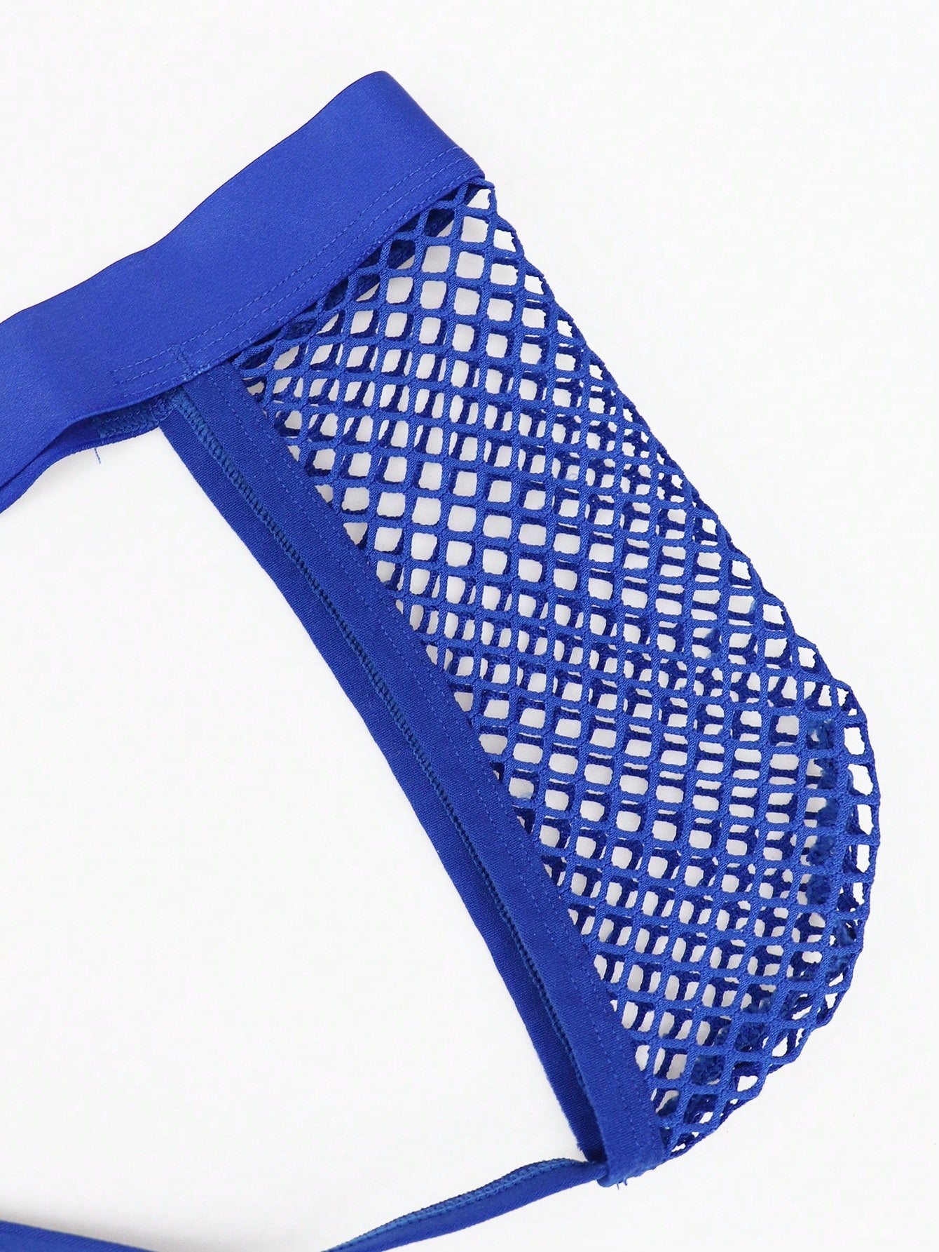 Men’s Breathable Mesh Shorts In Blue With Cutout Detail