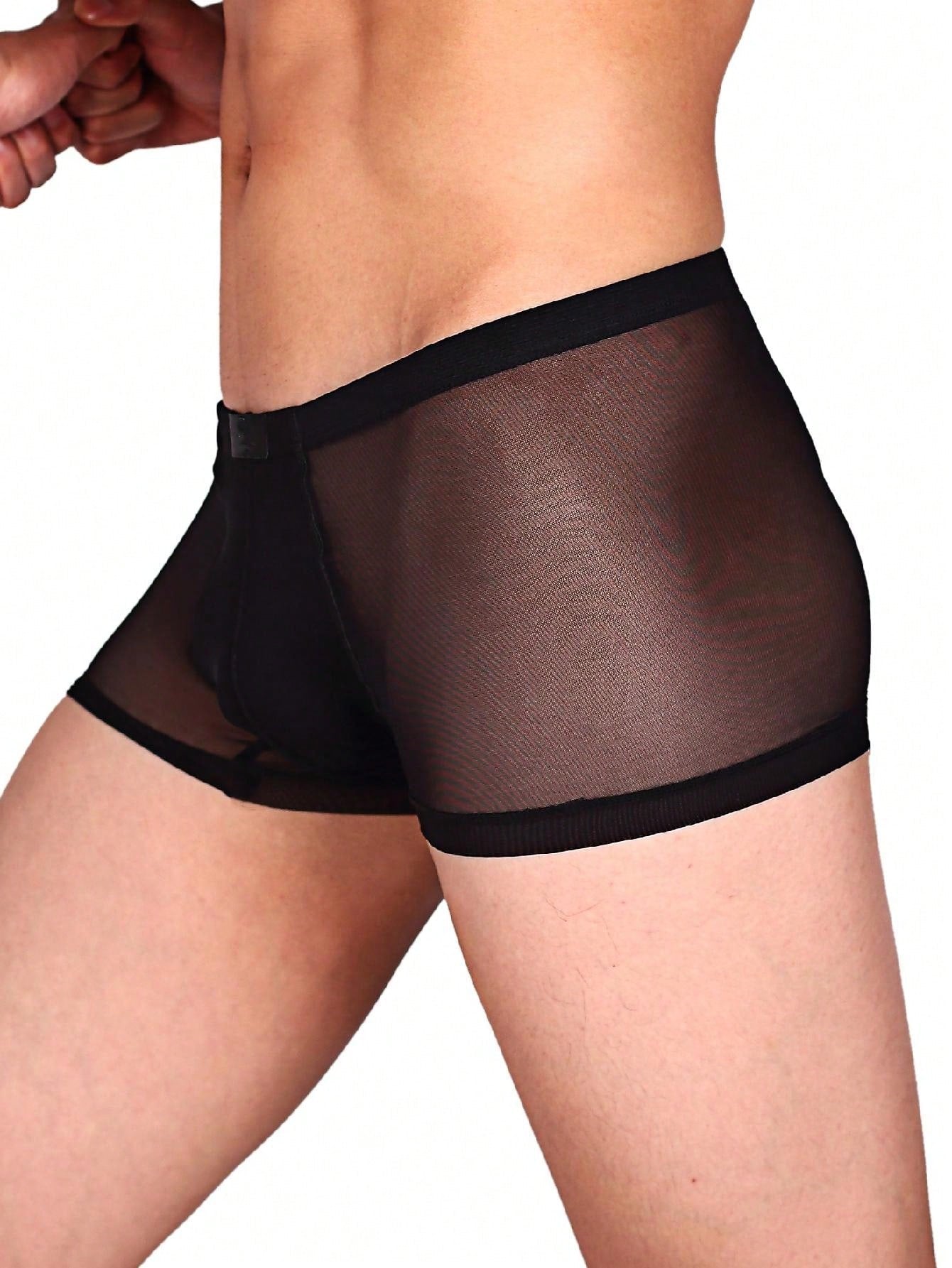 Men’s Lightweight Shorts With Elastic Fabric Minimal Design