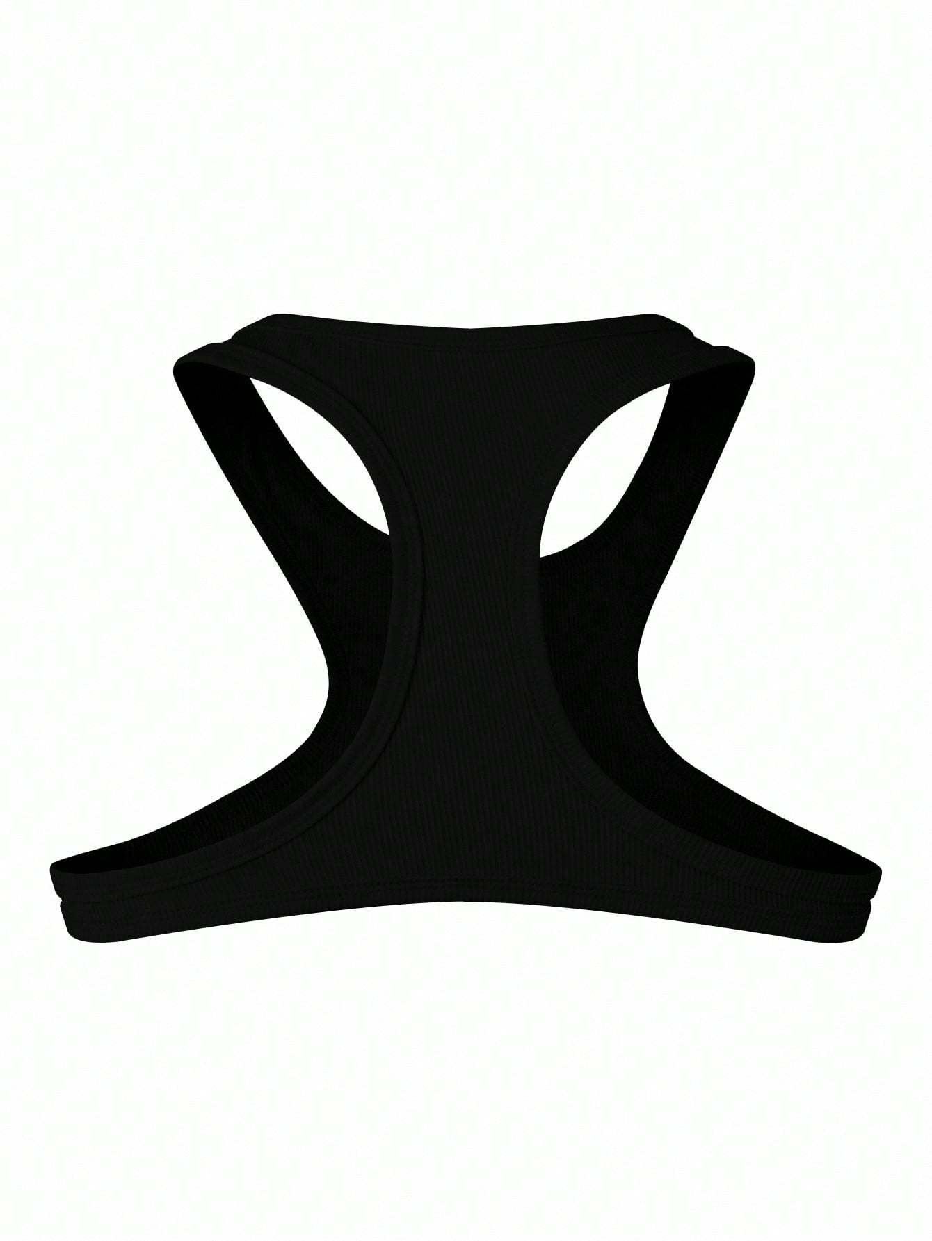 Men's Solid Color Cutout Round Neck Slim Fit Tank Top