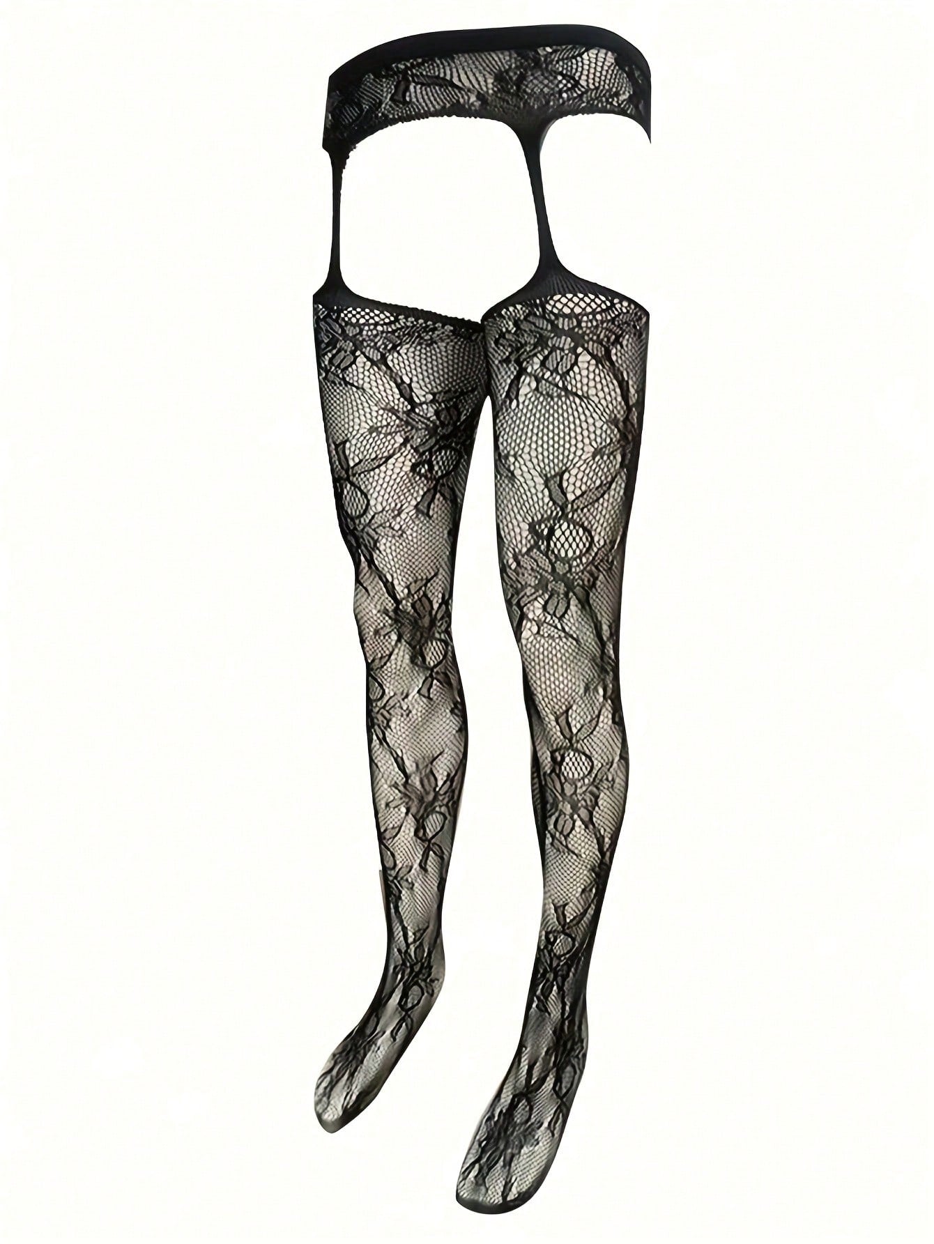 Men’s Fishnet Tights Hollow Pattern Stretch Daily Wear