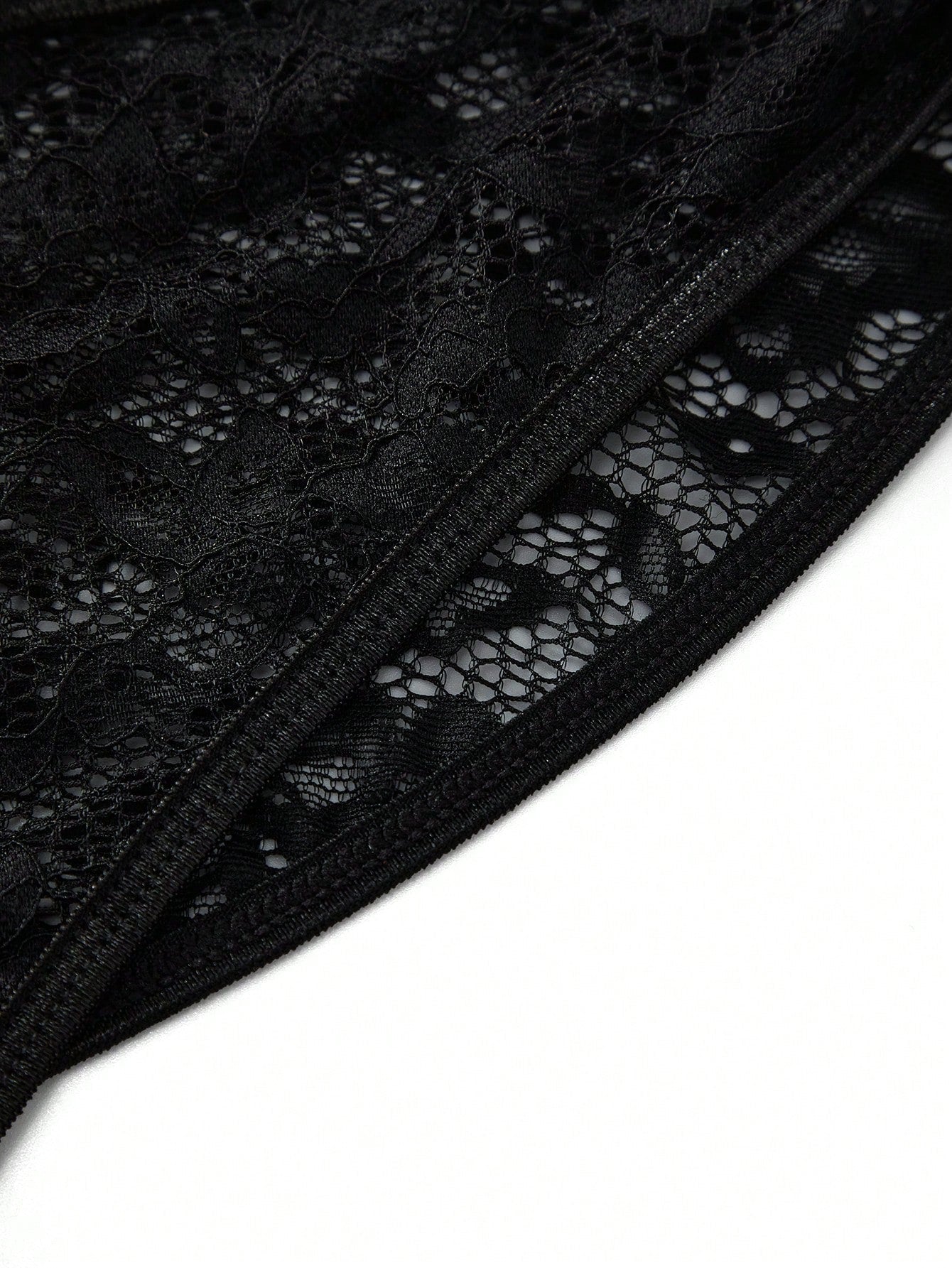 Men’s Lightweight Shorts With Lace Texture, Solid Color