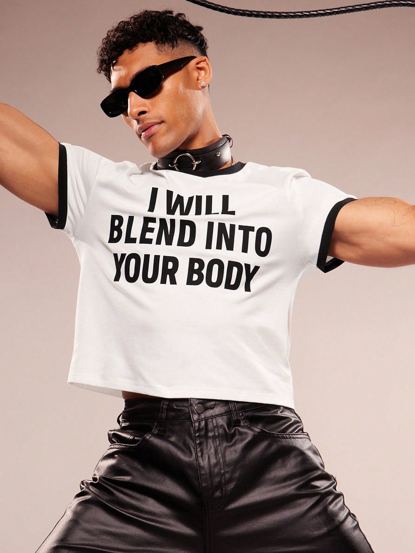 Men's Slogan Print Round Neck Short Sleeve Casual T-Shirt