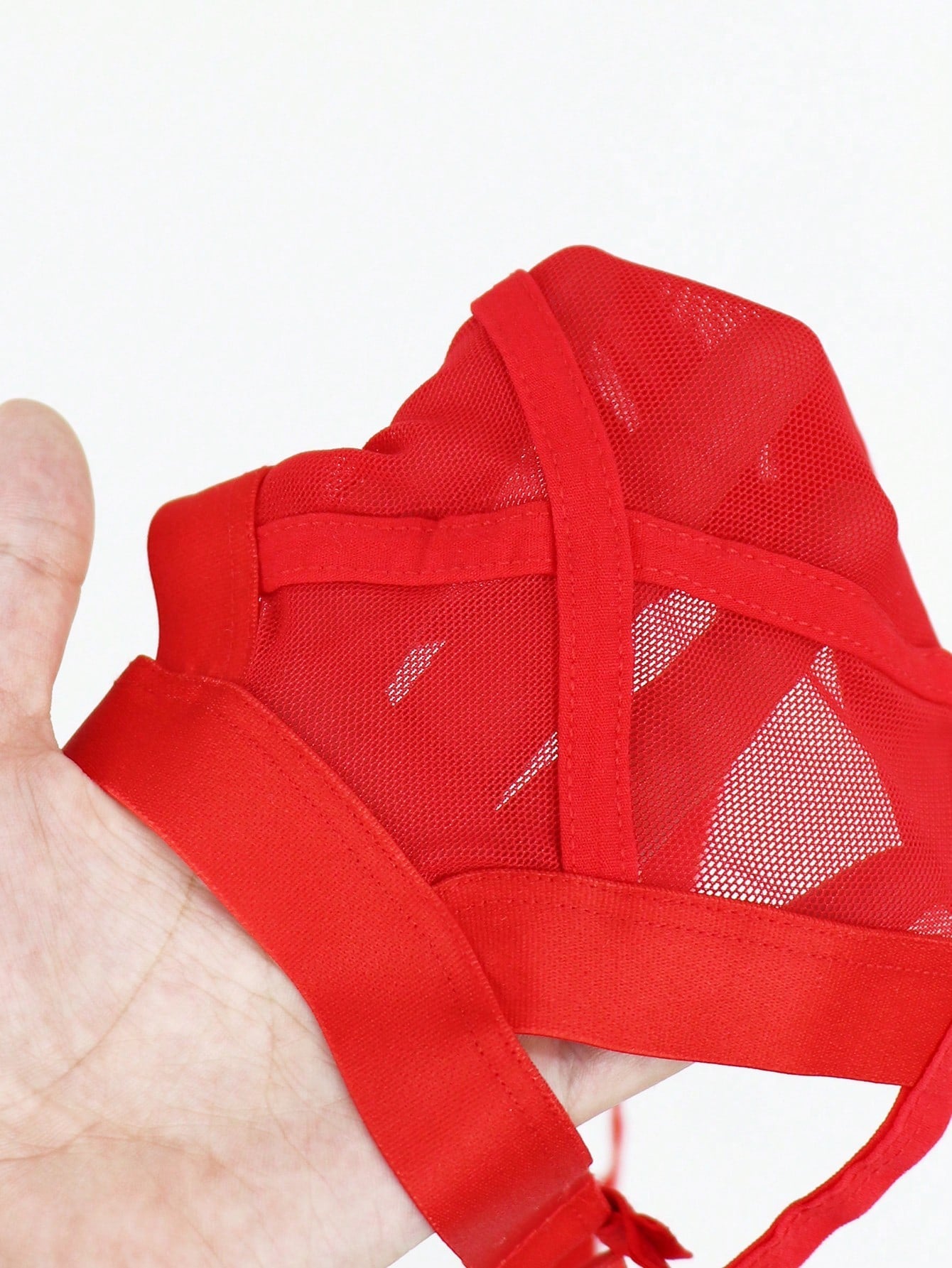 Men’s Lightweight Shorts Red Mesh Detail Structured Fit