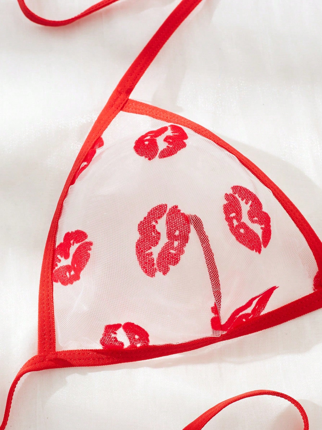 Women’s Lip Print Pattern Outfit Set