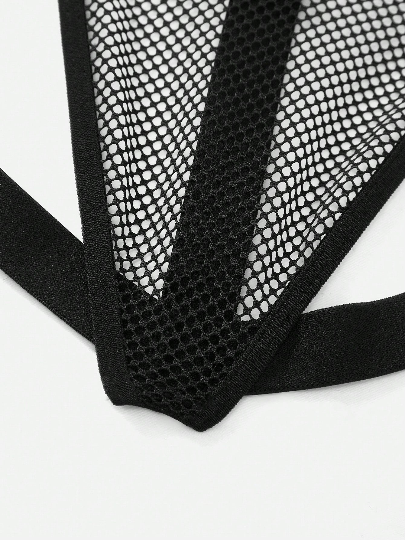 Men’s Lightweight Shorts With Hollow Pattern, Elastic Waist