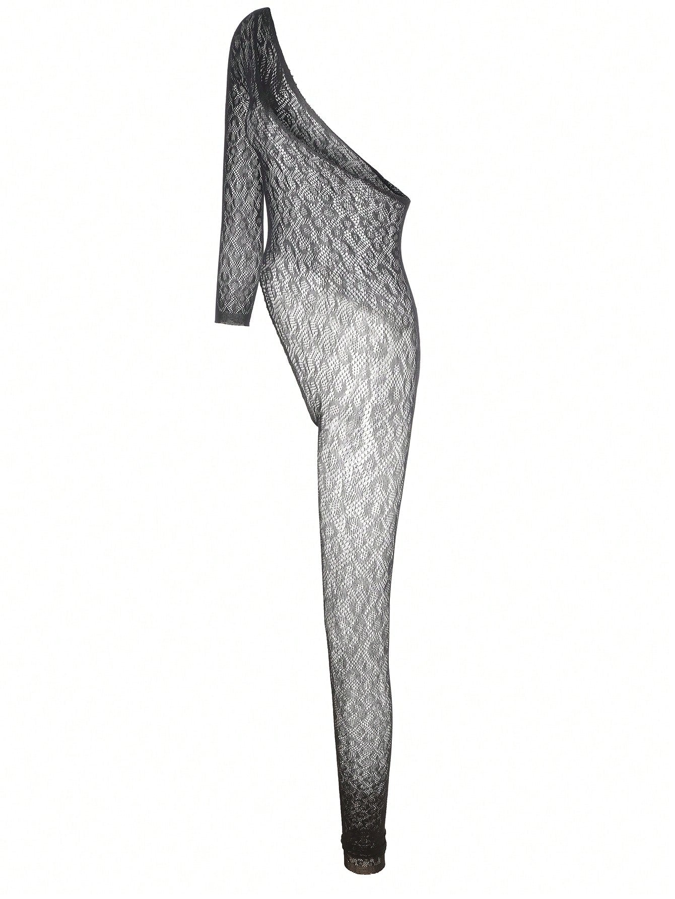 Asymmetrical Sheer Sexy Bodystocking Lingerie