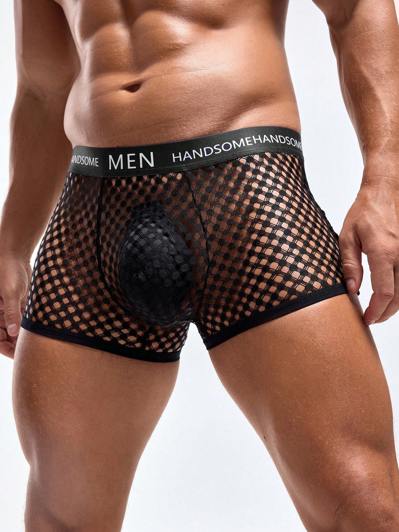 Men’s Lightweight Shorts With Letter Webbing Detail