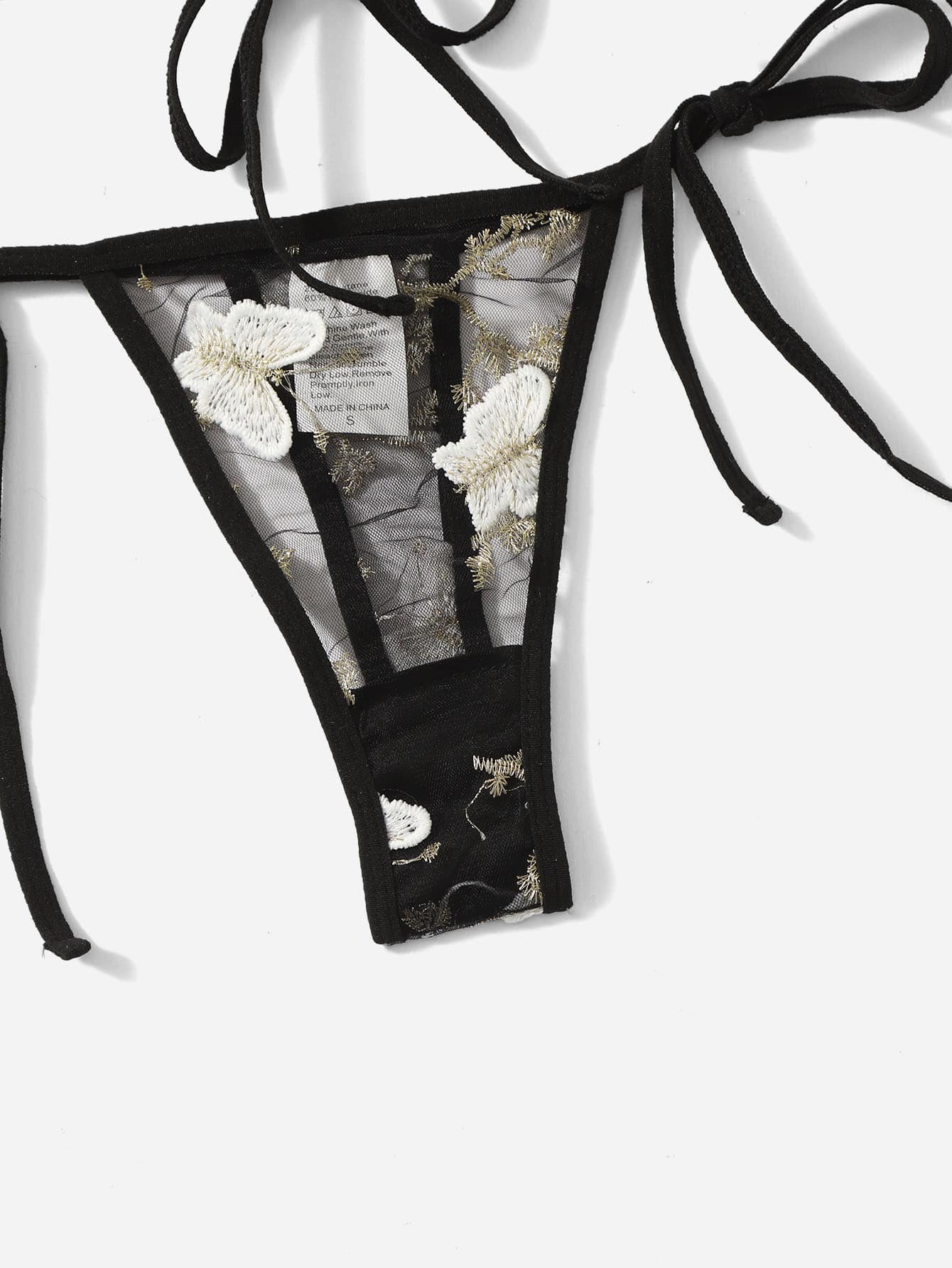 Women’s Butterfly Embroidered Outfit Set