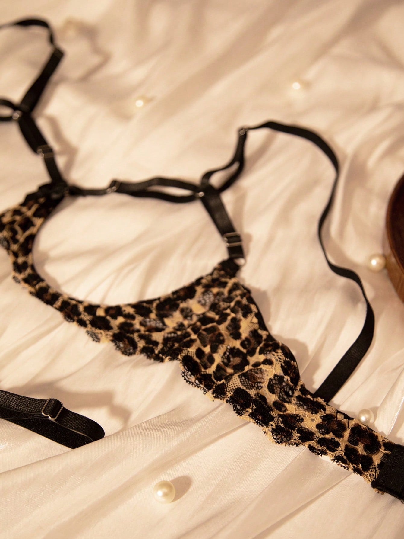 Women’s Leopard Print Patchwork Apparel Set