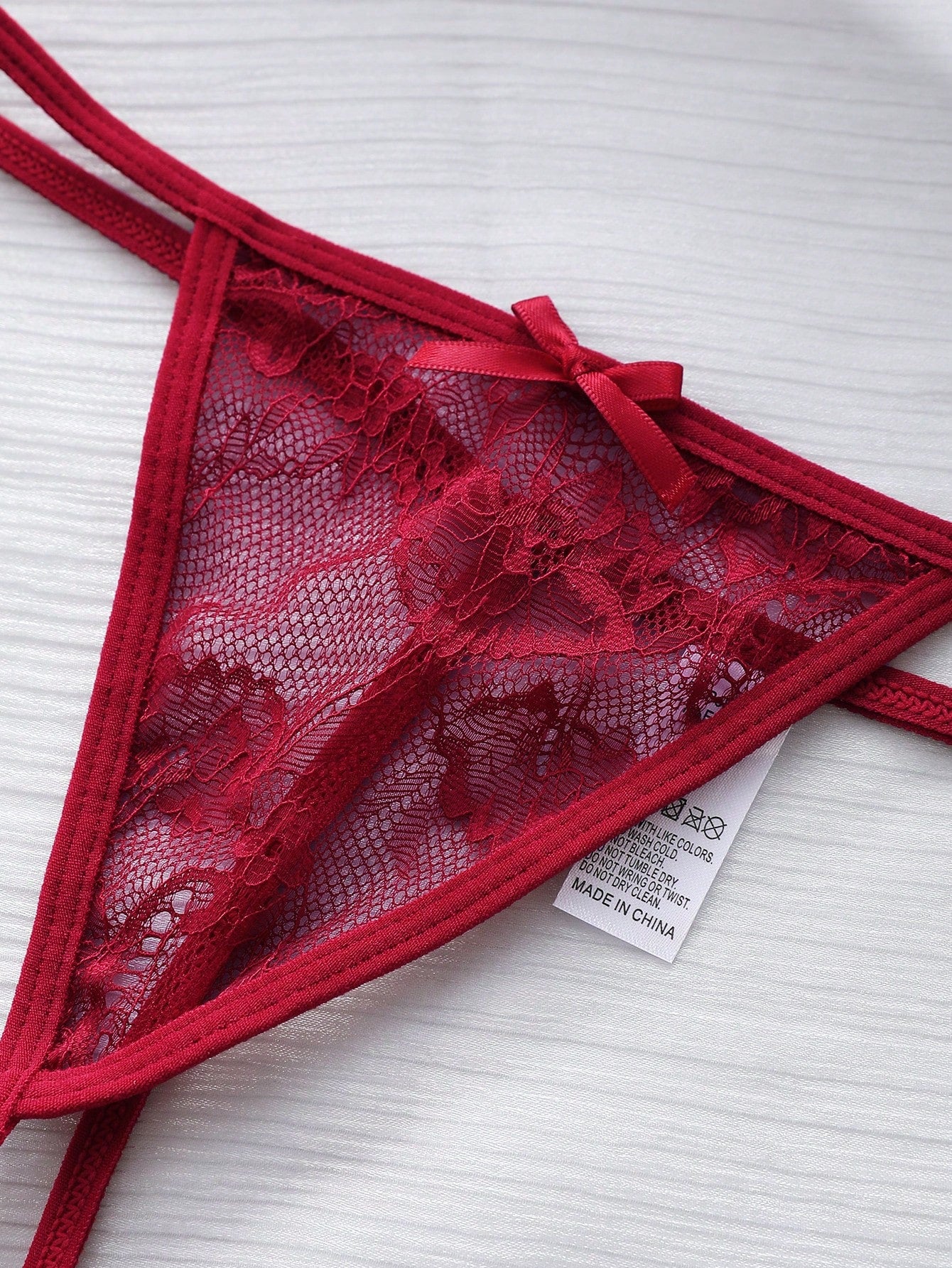 Set 5pcs Women’s Solid Color Bow Detail Apparel