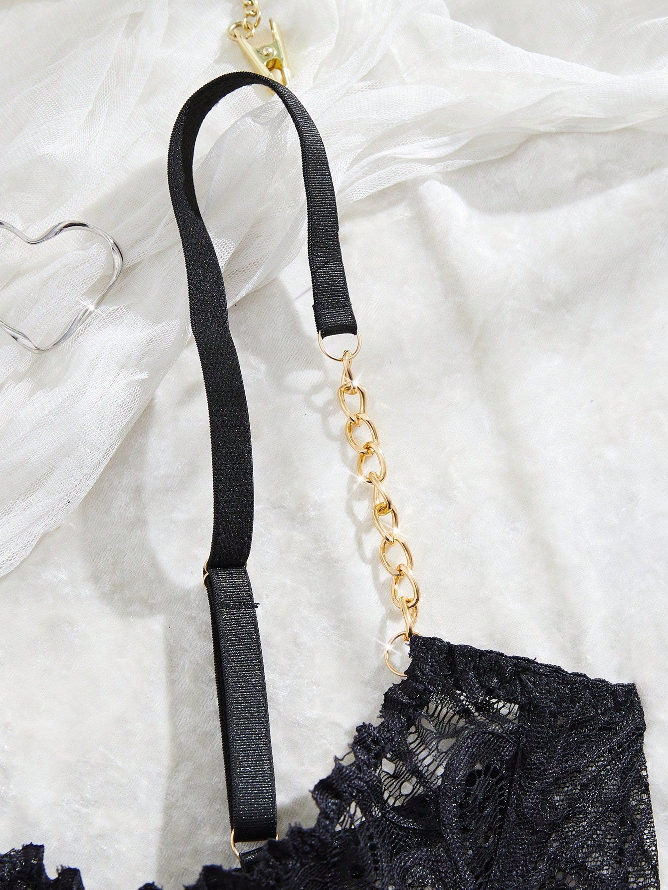 Women’s Chain Accent Top And Bottom Set