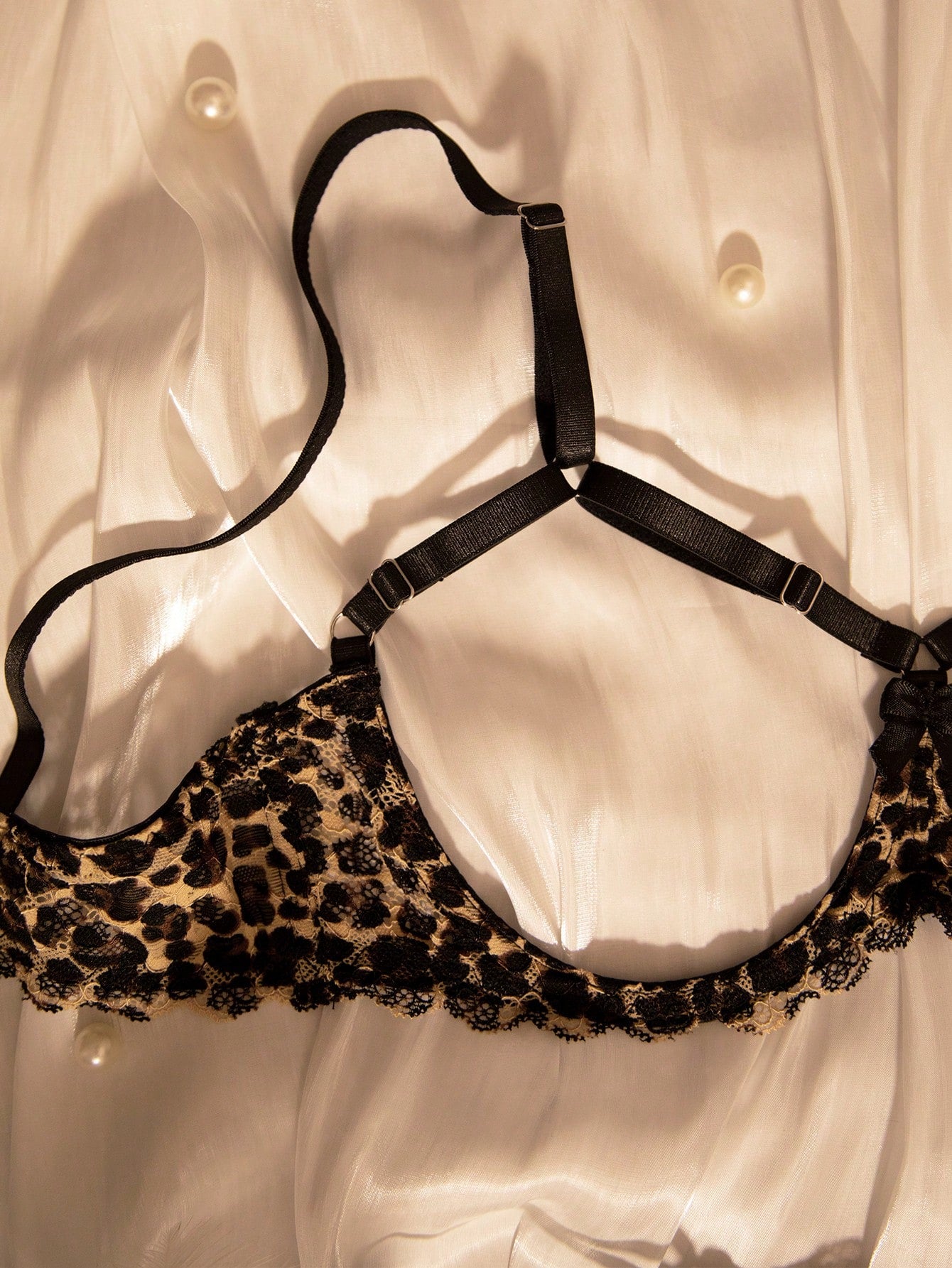 Women’s Leopard Print Patchwork Apparel Set