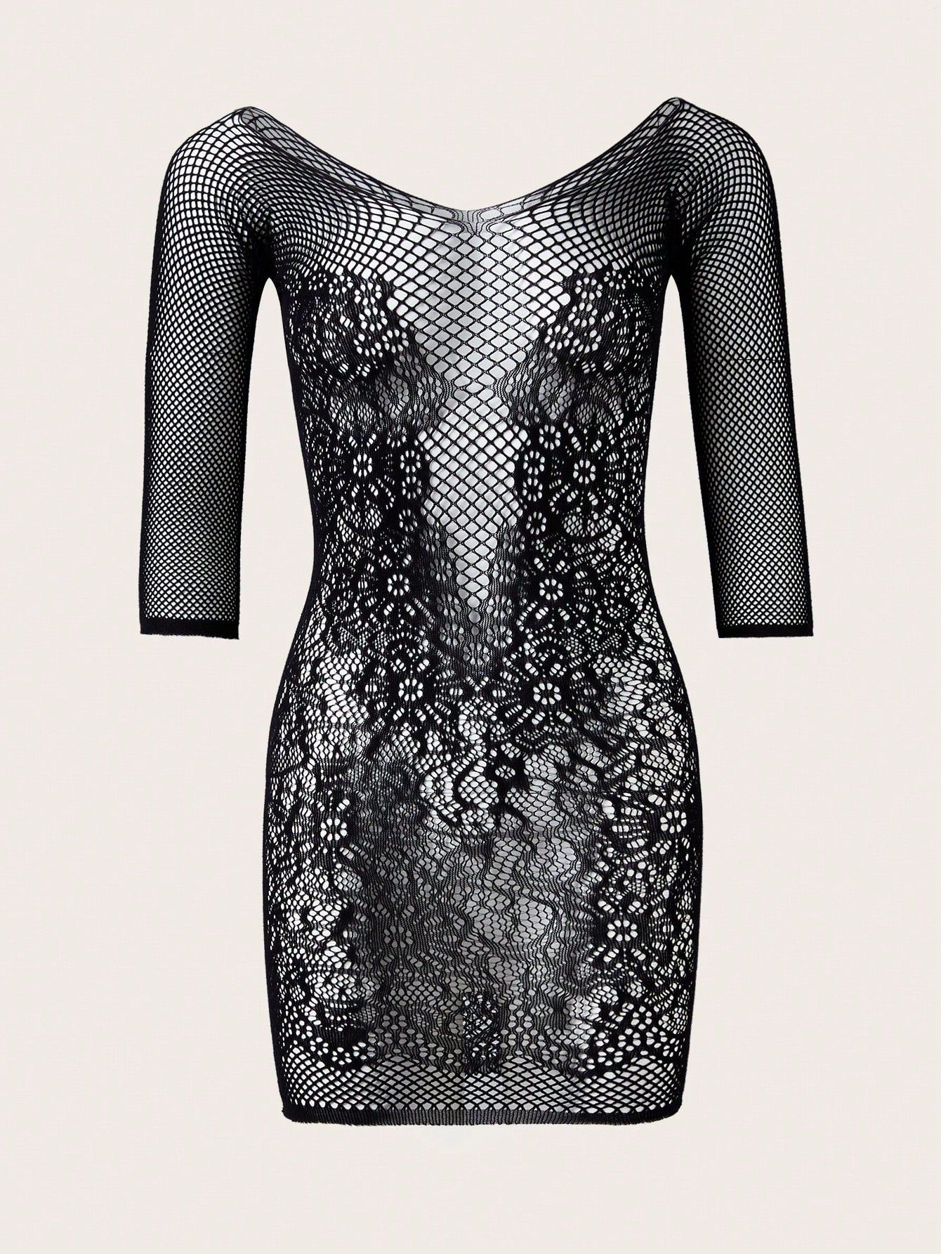 Sexy Fishnet Lingerie Dress Underwear Outer
