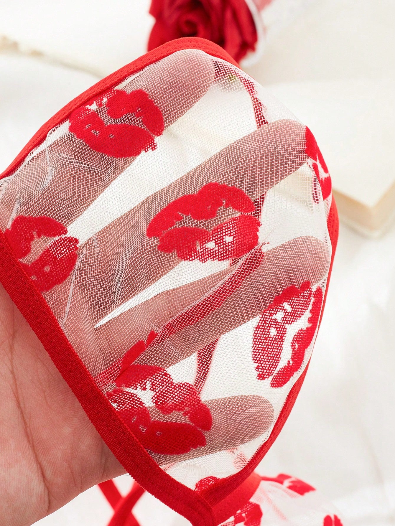 Women’s Lip Print Pattern Outfit Set