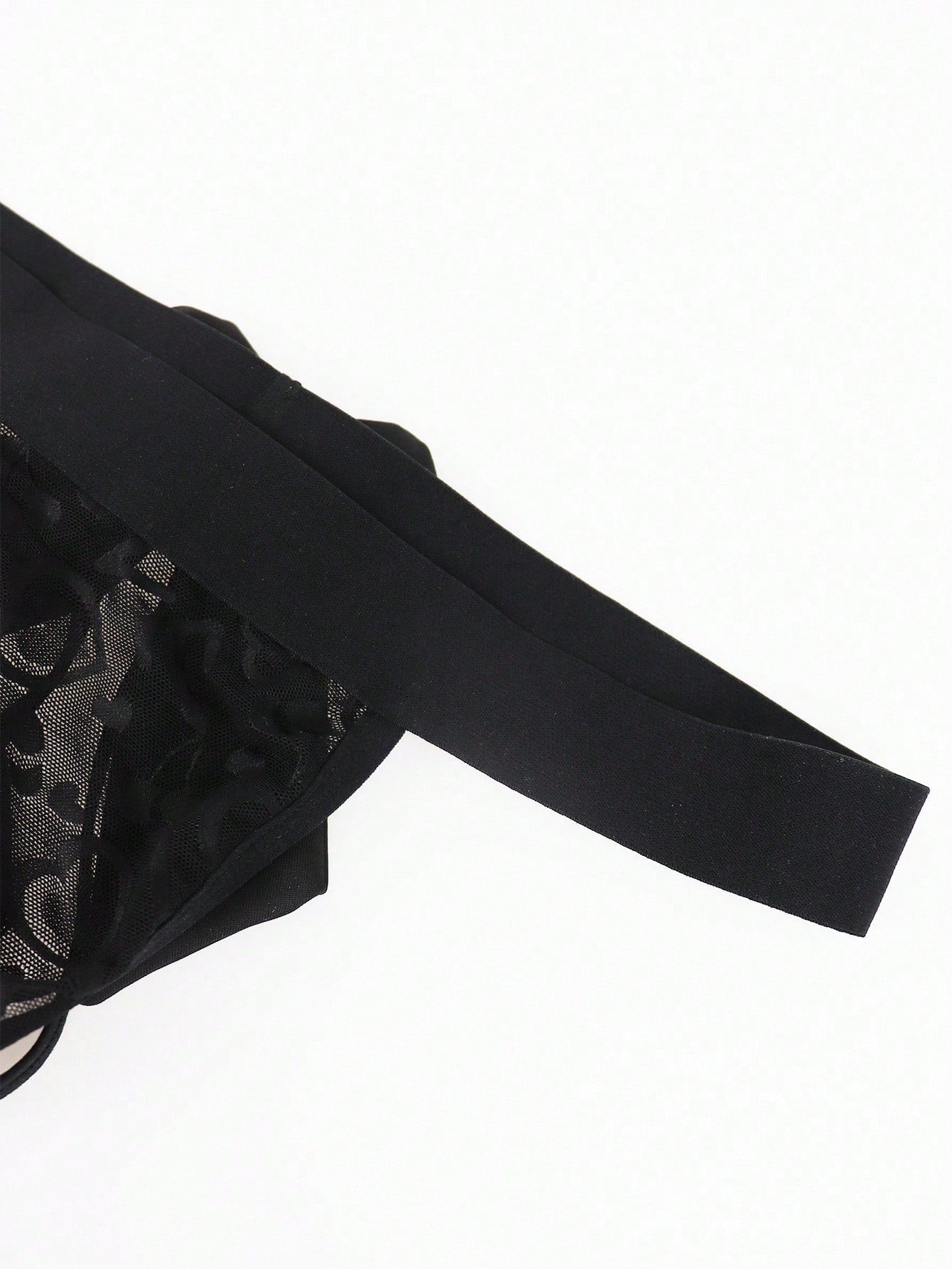 Men’s Lightweight Shorts With Bow Detail Solid Color