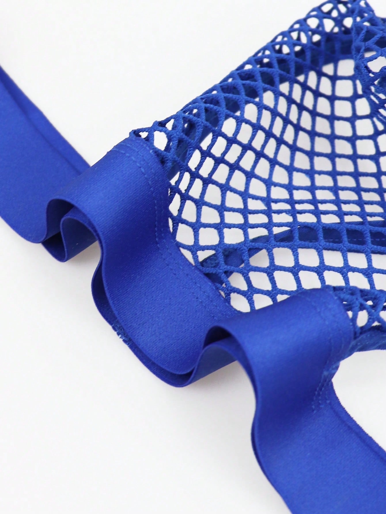 Men’s Breathable Mesh Shorts In Blue With Cutout Detail