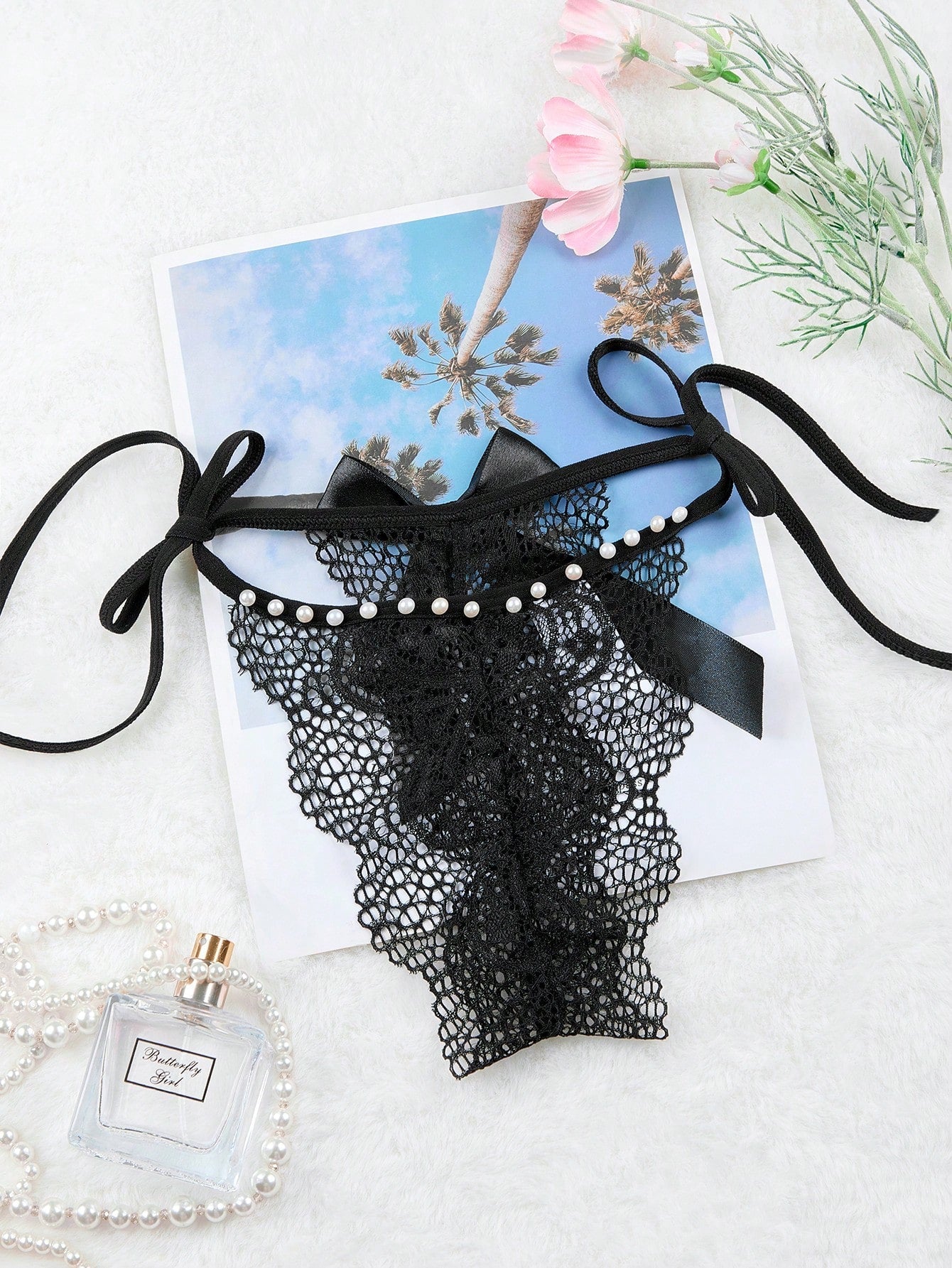 Women Sexy Lingerie Pants, Bow Tie Thong