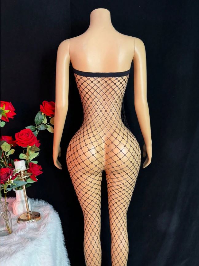 Sexy Hollow-Out Sheer Bodystocking