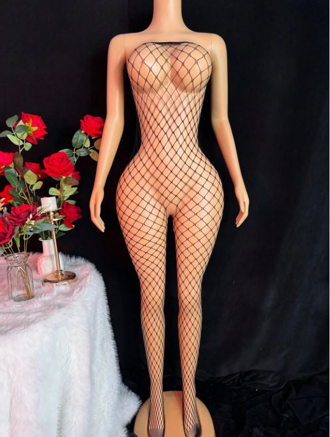 Sexy Hollow-Out Sheer Bodystocking